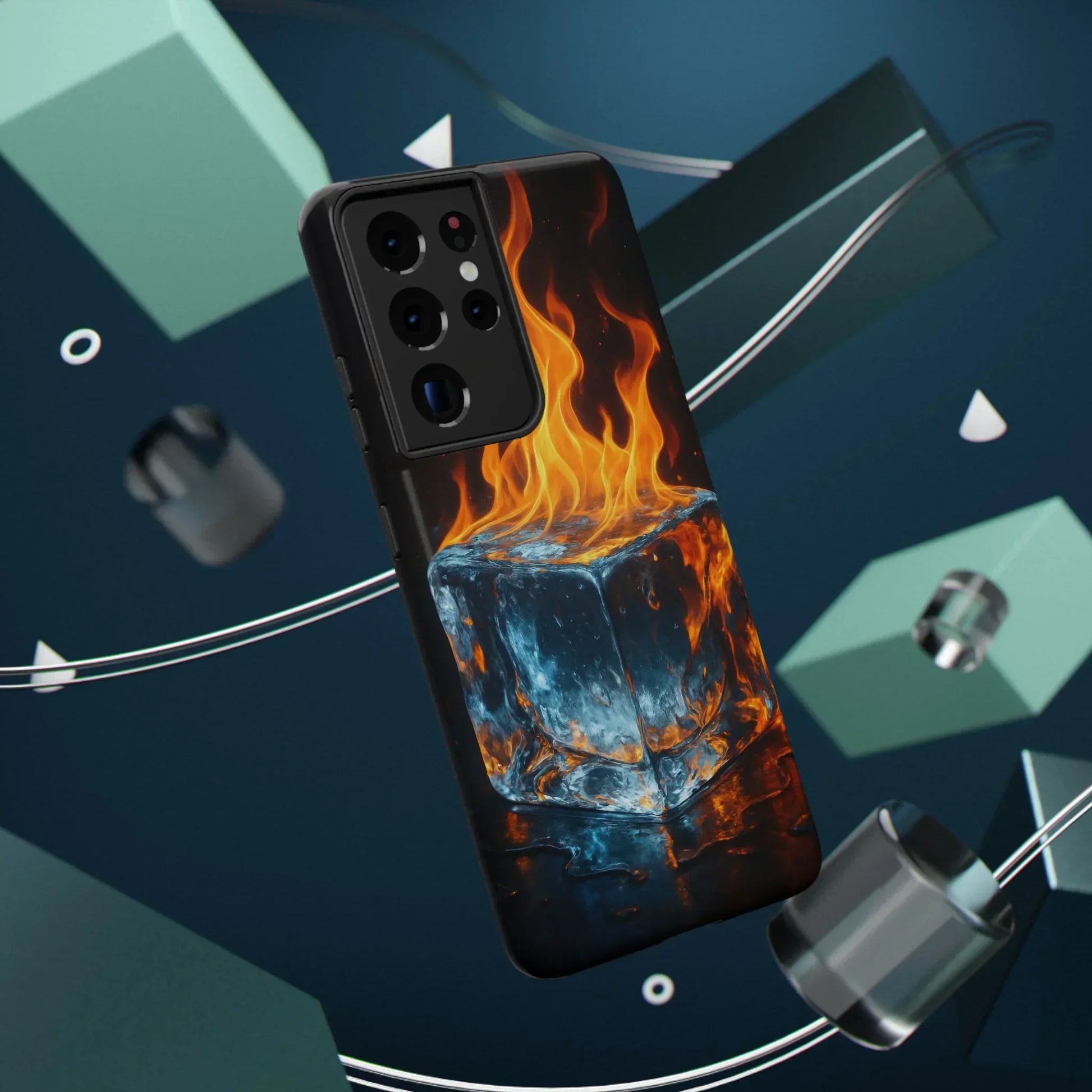 Flame Ice Phone Case for iPhone 12-16 and Samsung Galaxy S21-S22 - KarArmDesign