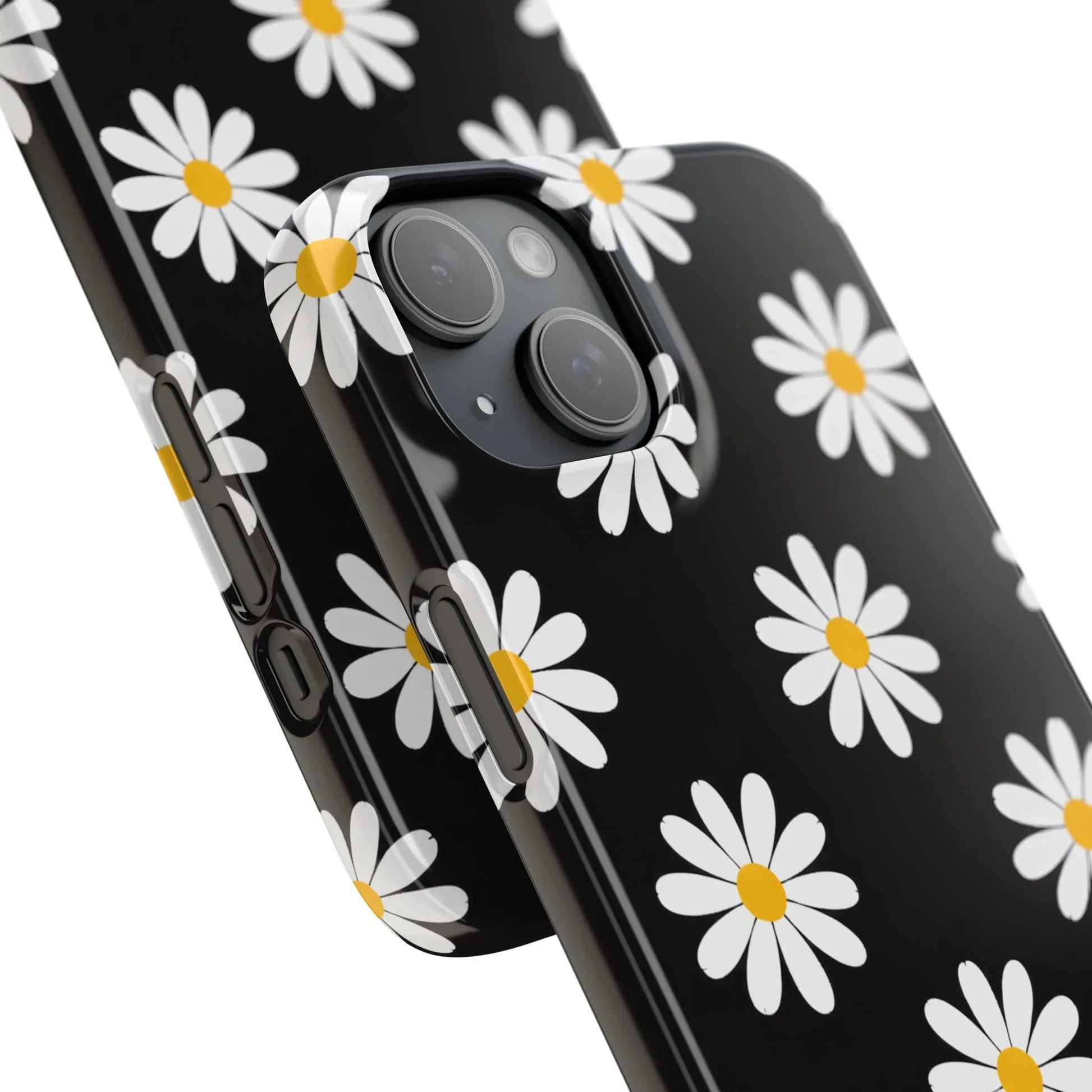 Daisy Charm Phone Case for iPhone 11-17 and Galaxy S20-S25 - KARARMDESIGN