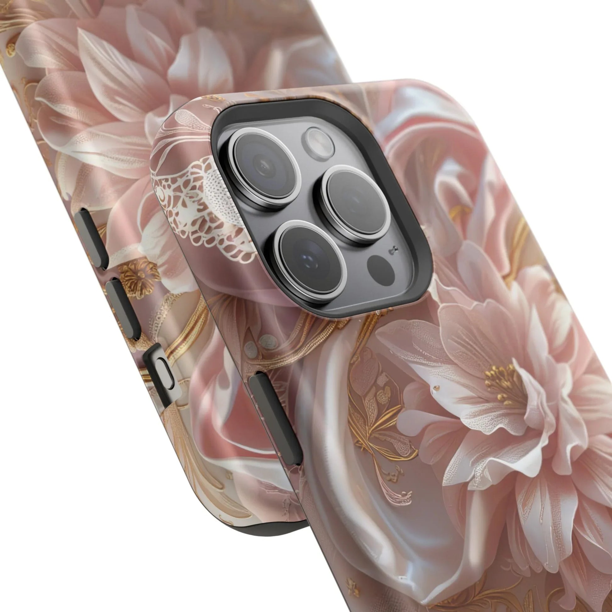 Elegant Floral Phone Case for iPhone 11-17 and Samsung Galaxy S21-S22 - KARARMDESIGN