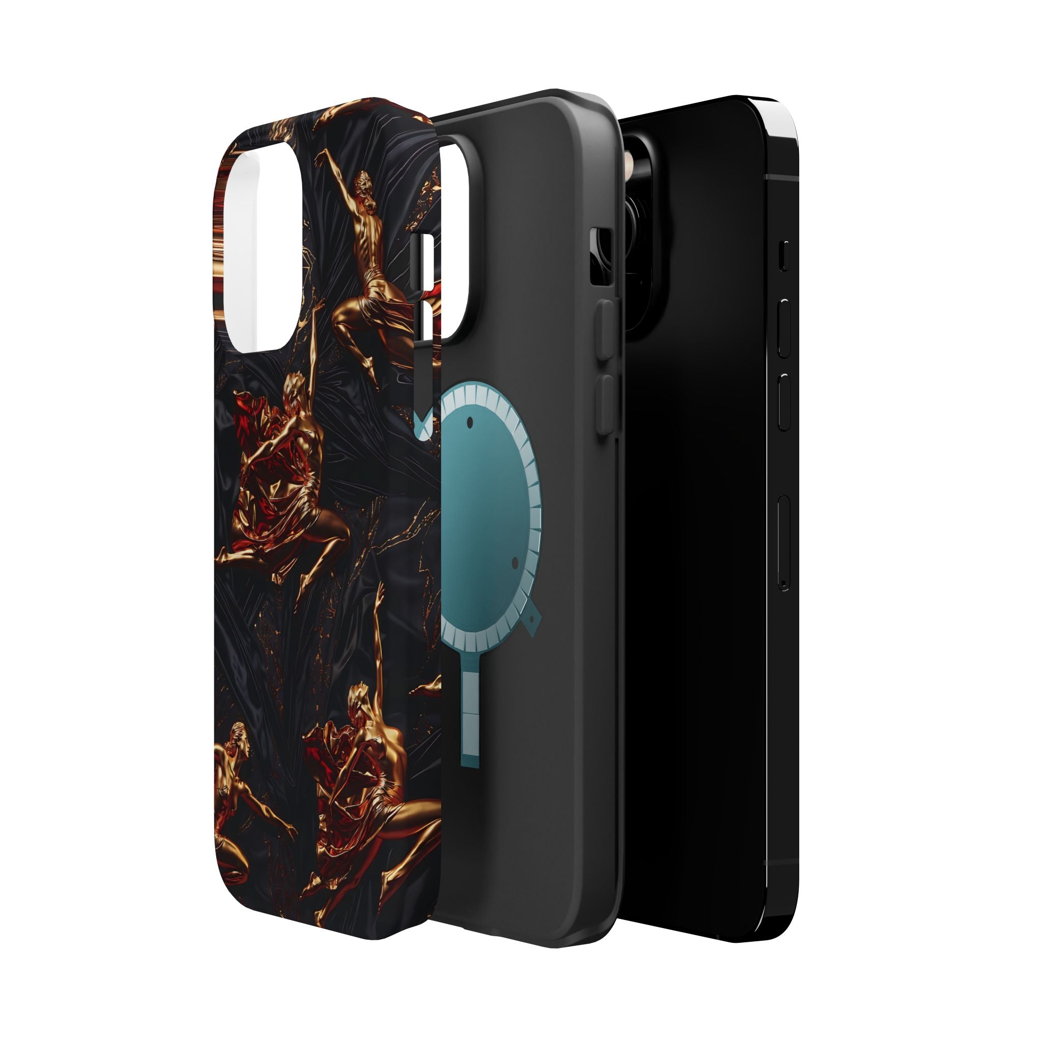 Gold Sculpture Phone Case for iPhone 13-17 & Samsung Galaxy S26