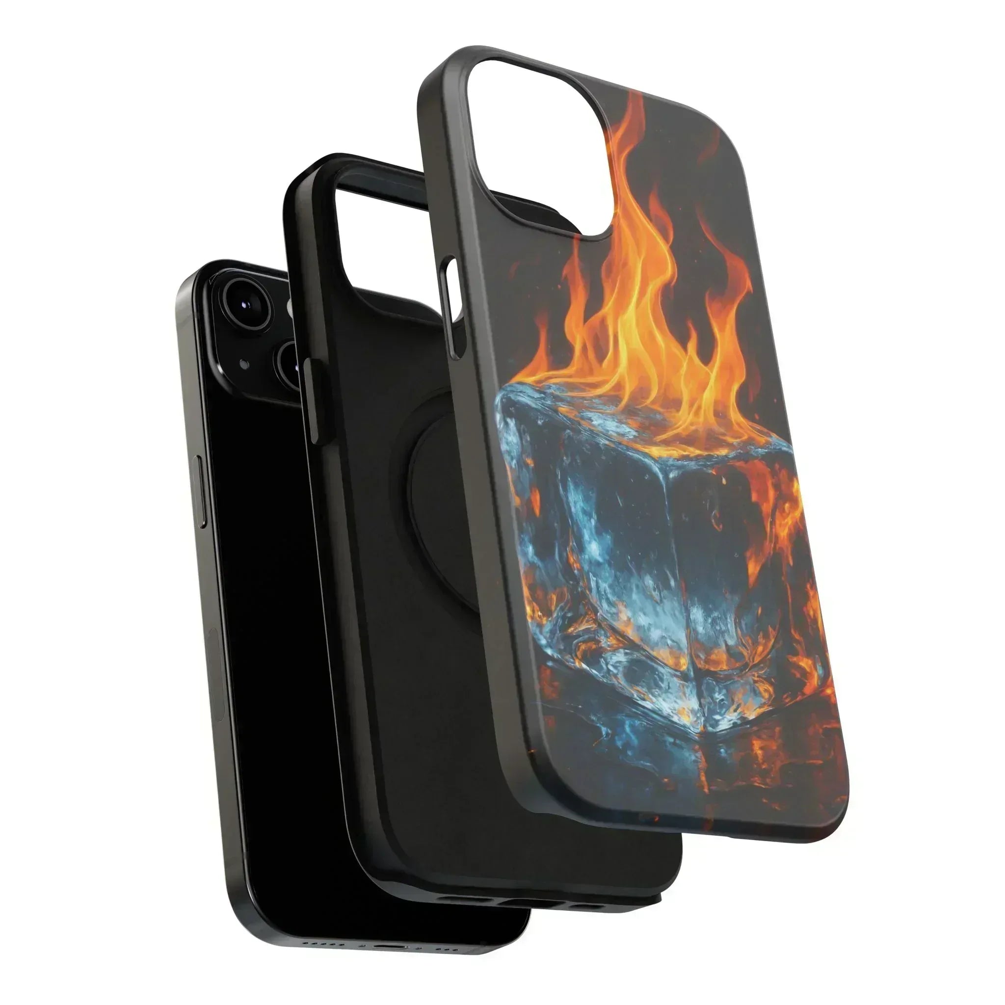 Flame Ice Phone Case for iPhone 12-16 and Galaxy S21-S22 - KARARMDESIGN