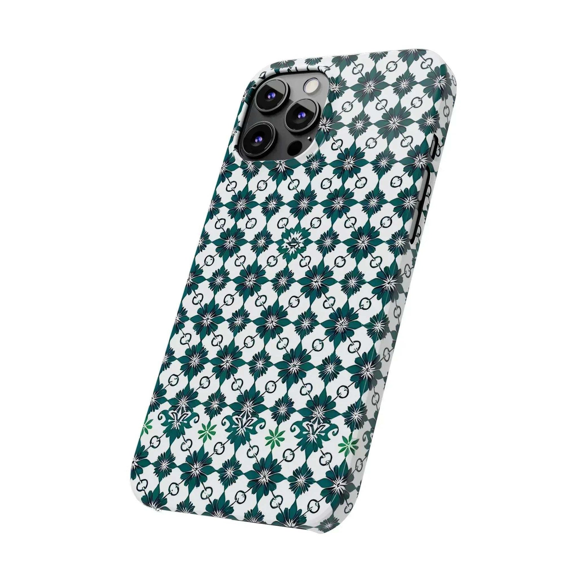 Elegant Geometric Pattern Phone Case for iPhone 11-17 - KARARMDESIGN