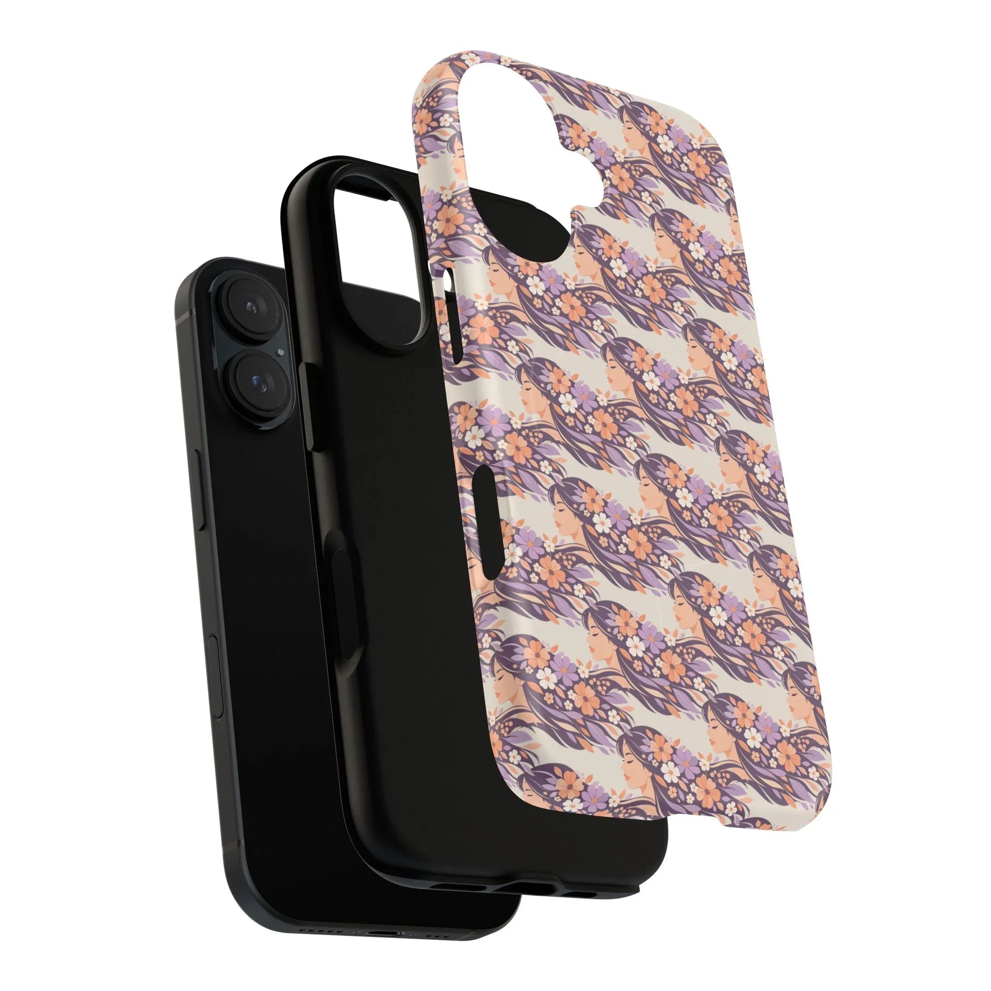 Floral Goddess Phone Case for iPhone 13-17 - KARARMDESIGN
