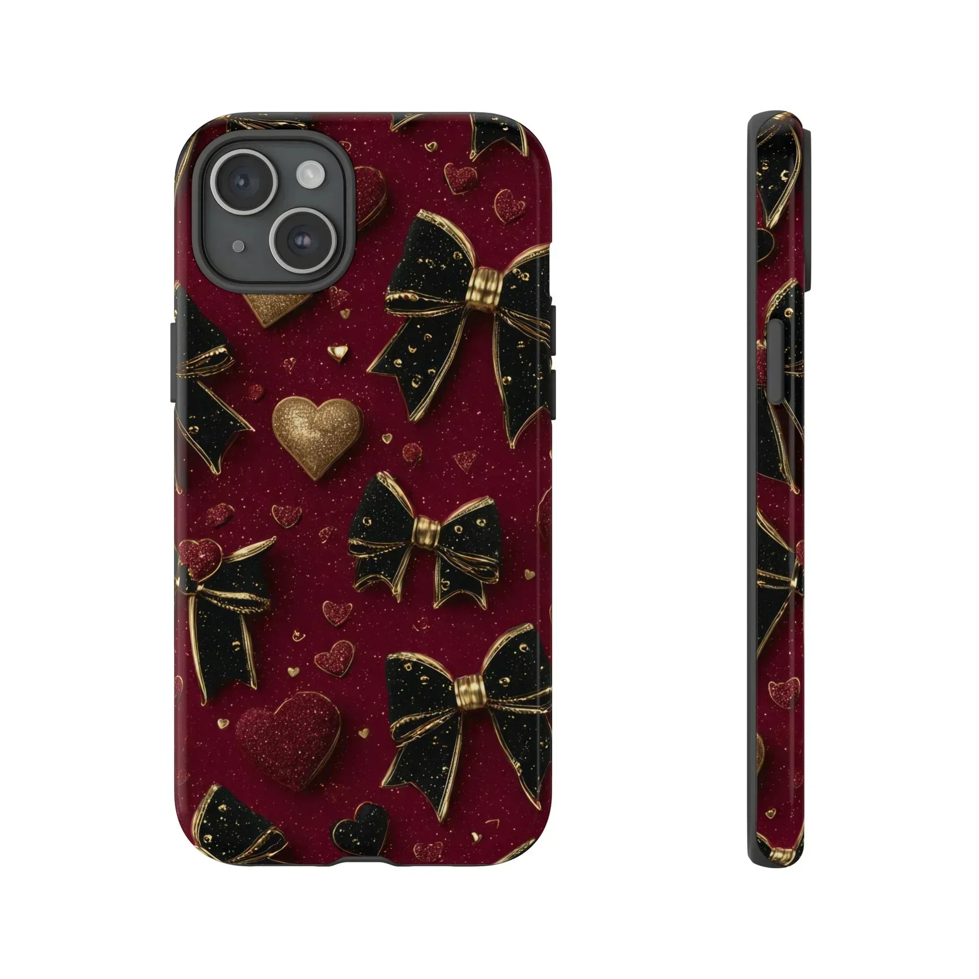 Velvet Valentine Charm Phone Case for iPhone 11-17 and Galaxy S10-S25 - KARARMDESIGN