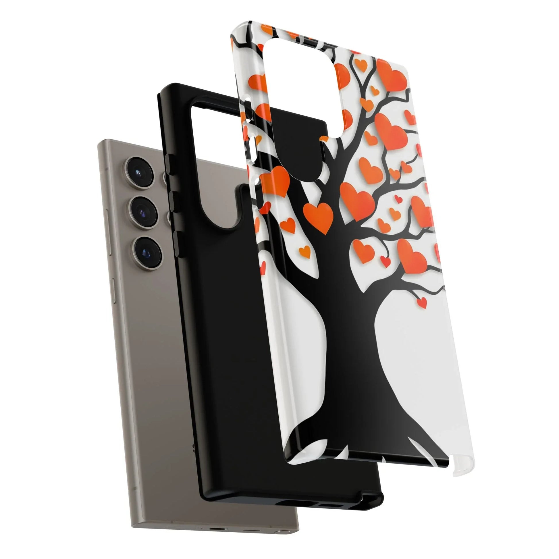 Heart Design Phone Case for iPhone 11–17 and Galaxy S20–S25 - KARARMDESIGN