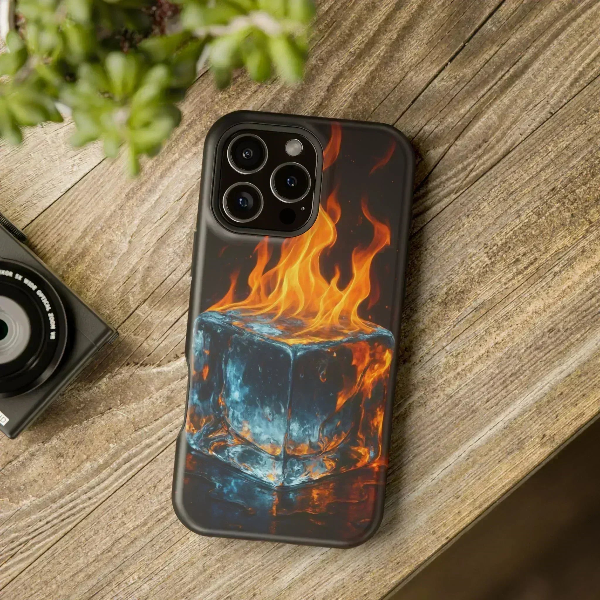 Flame Ice Phone Case for iPhone 12-16 and Galaxy S21-S22 - KARARMDESIGN