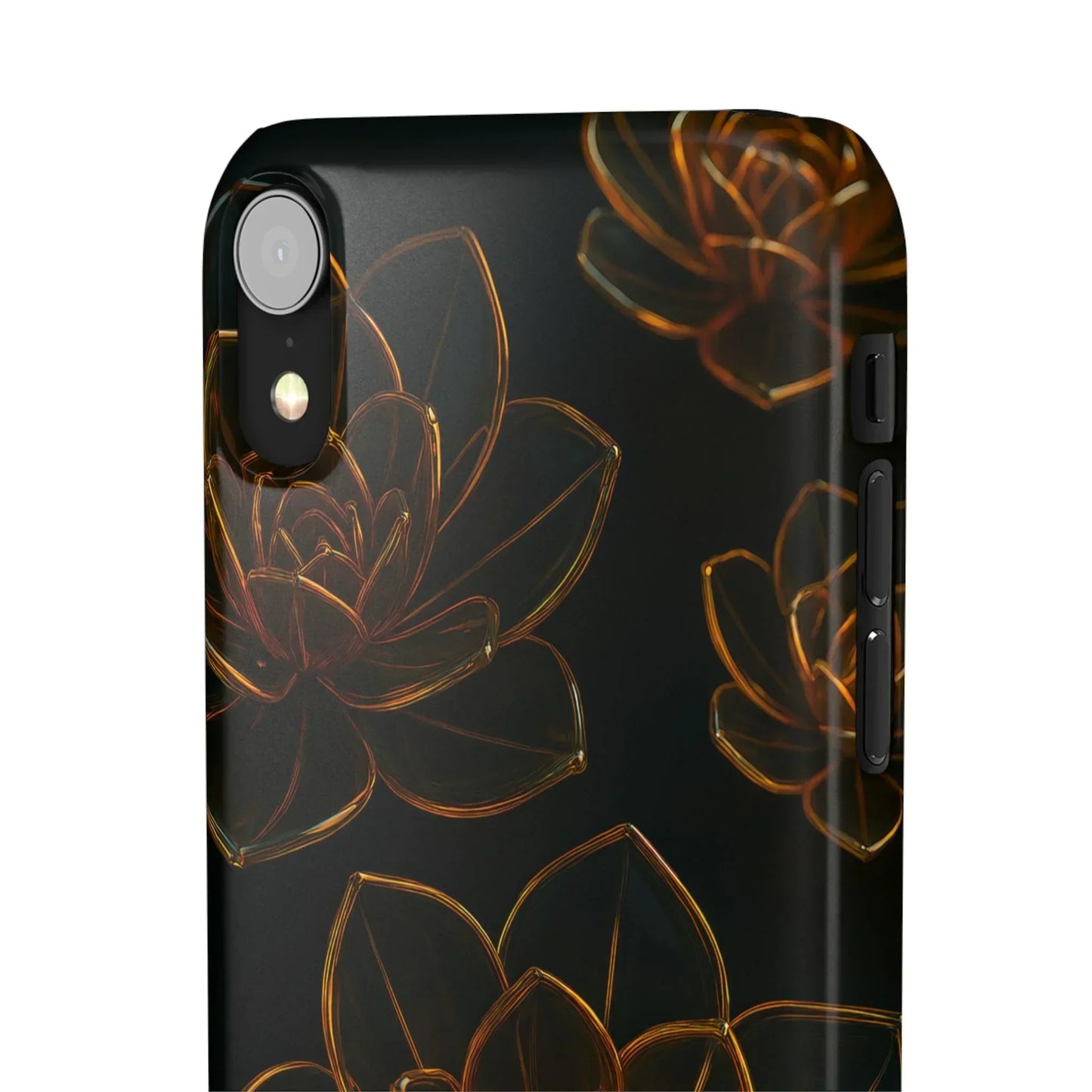 Glass Flower Phone Case for iPhone 7-16 and Galaxy S10-S24 Models