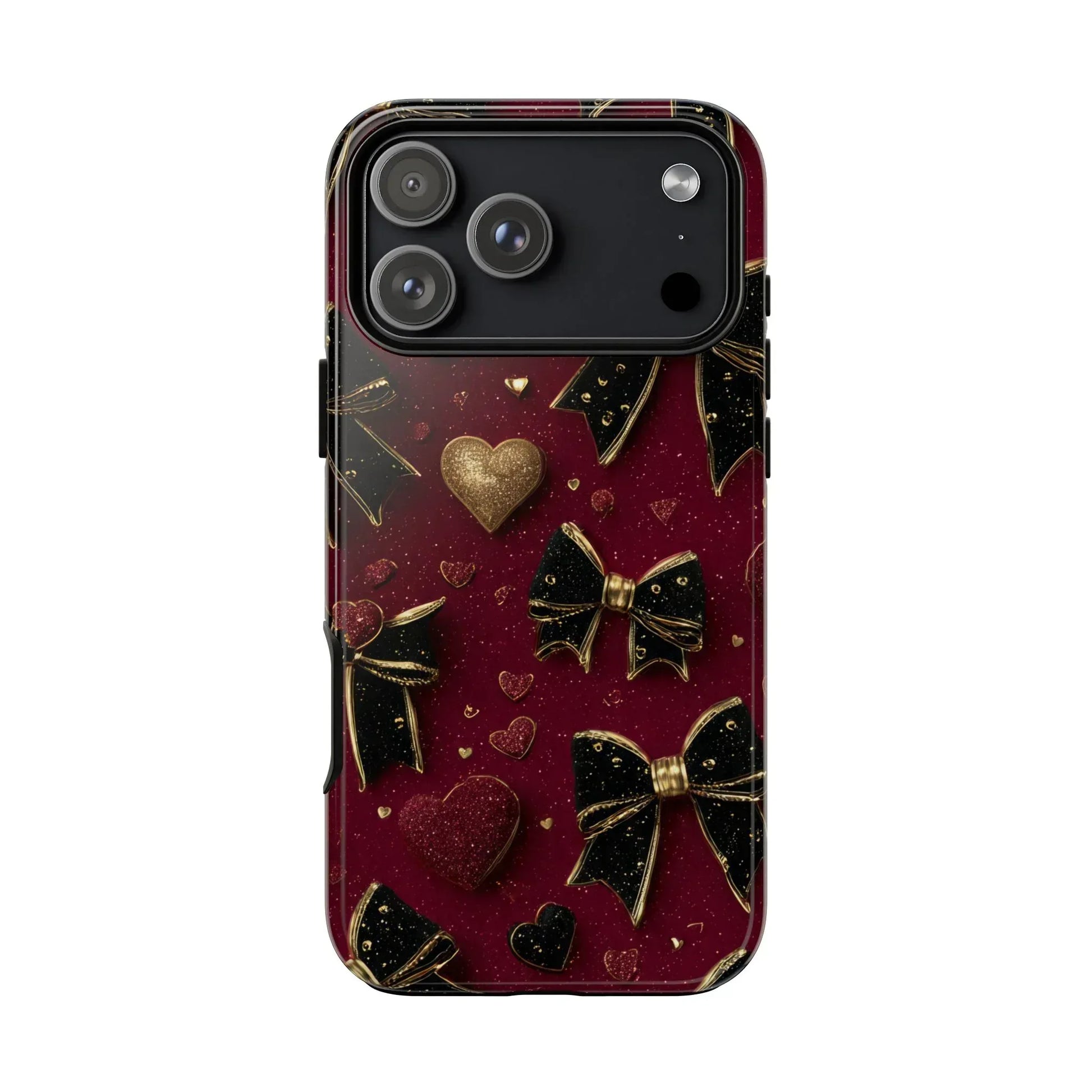 Velvet Valentine Charm Phone Case for iPhone 11-17 and Galaxy S10-S25 - KARARMDESIGN