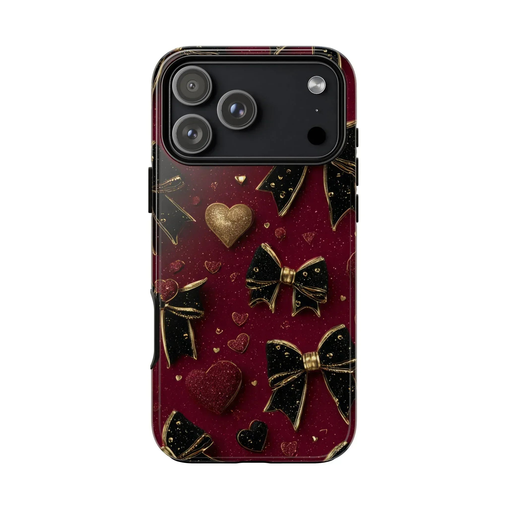 Velvet Valentine Charm Phone Case for iPhone 11-17 and Galaxy S10-S25 - KARARMDESIGN