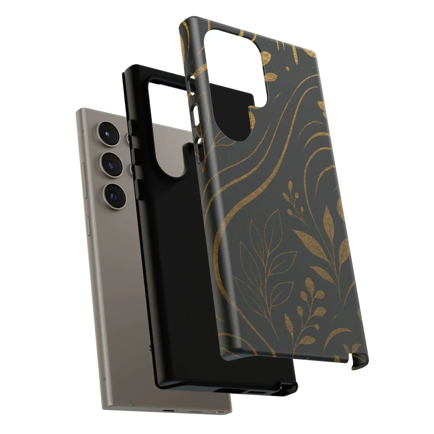 Foil Frenzy Abstract Gold Pattern Phone Case for Samsung Galaxy and Google Pixel - KarArmDesign