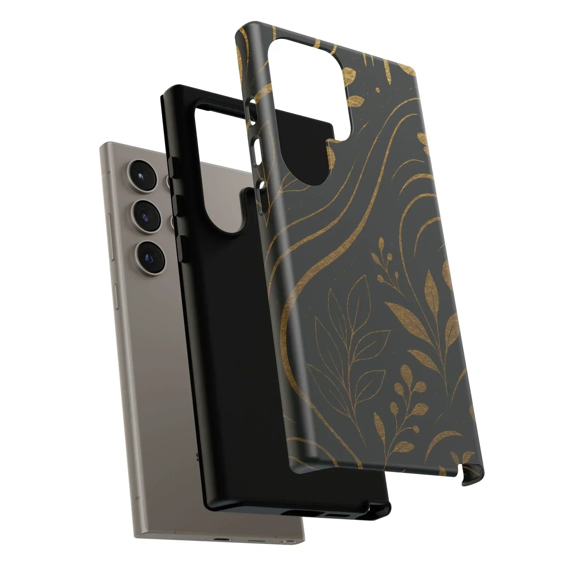Foil Frenzy Abstract Gold Pattern Phone Case for Samsung Galaxy and Google Pixel - KarArmDesign