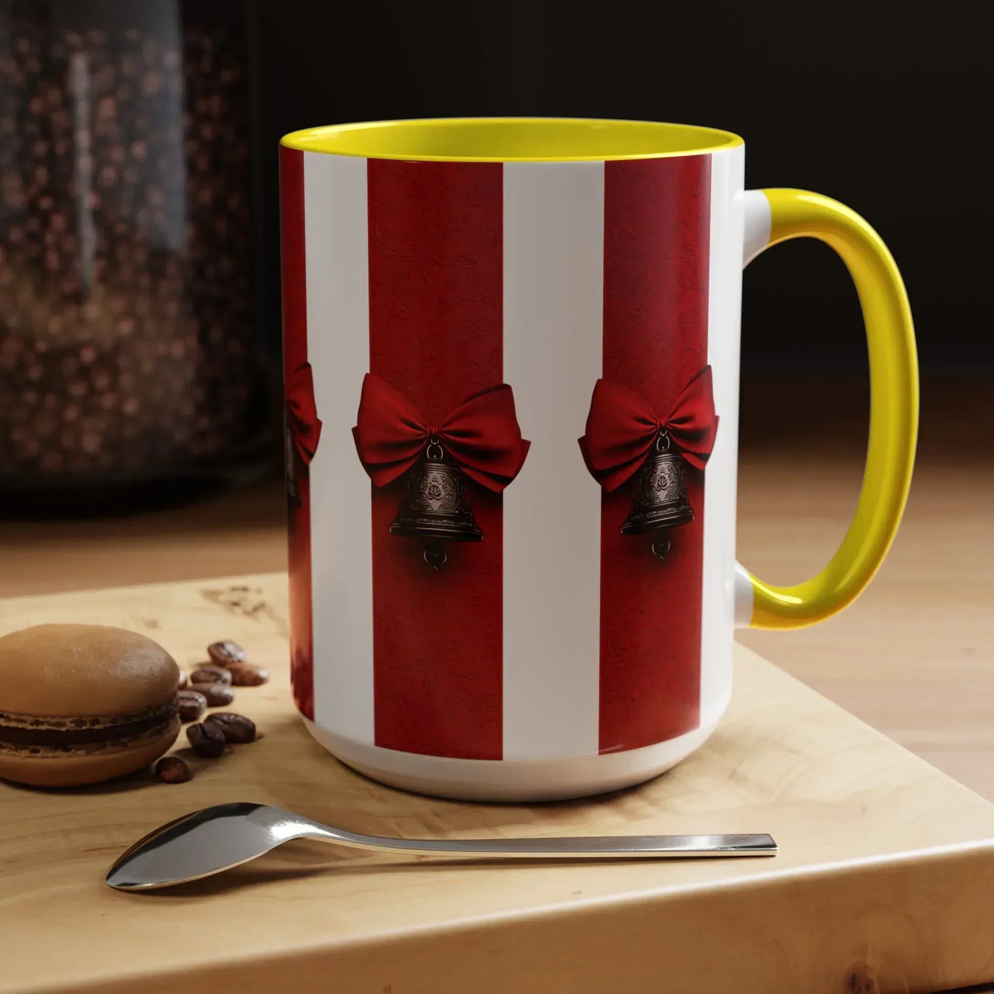 Holiday Bells Mug - Accent Coffee Mug (11, 15oz) - KARARMDESIGN