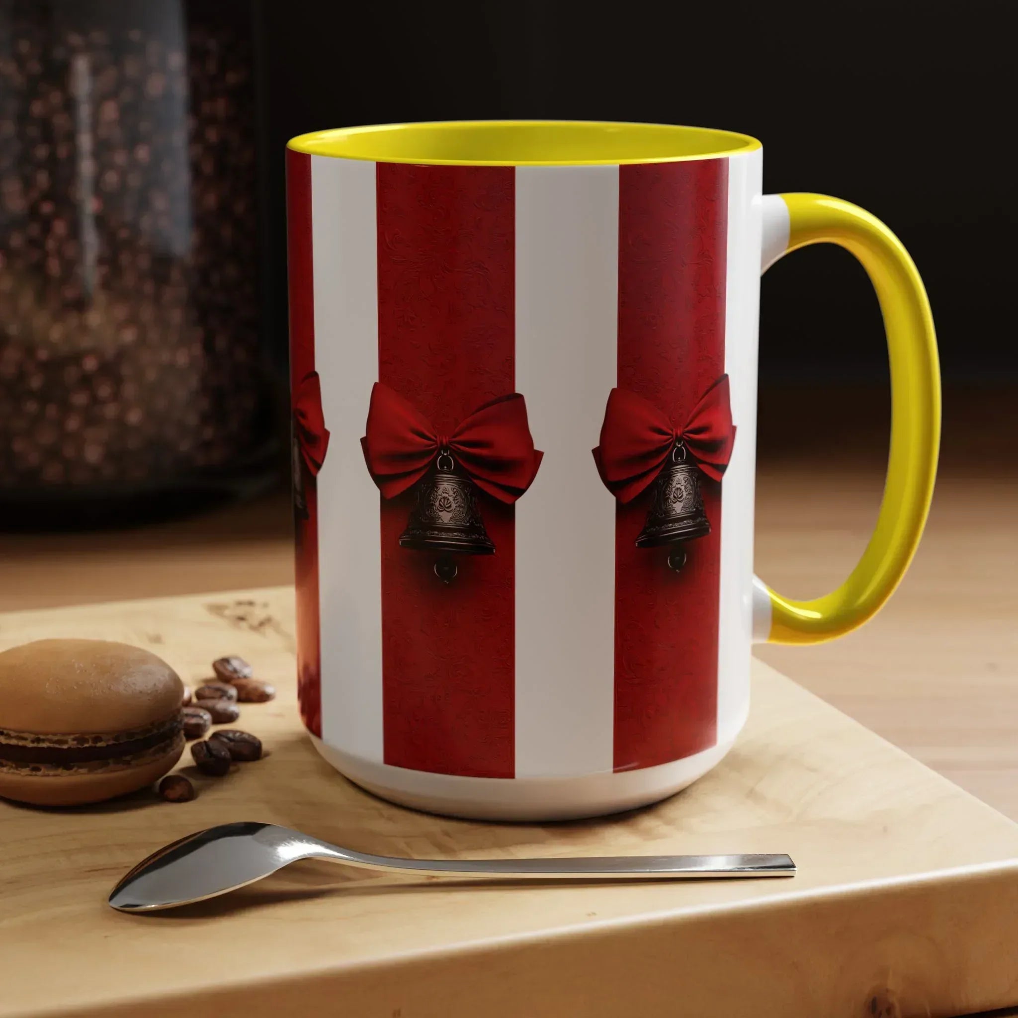 Holiday Bells Mug - Accent Coffee Mug (11, 15oz) - KARARMDESIGN
