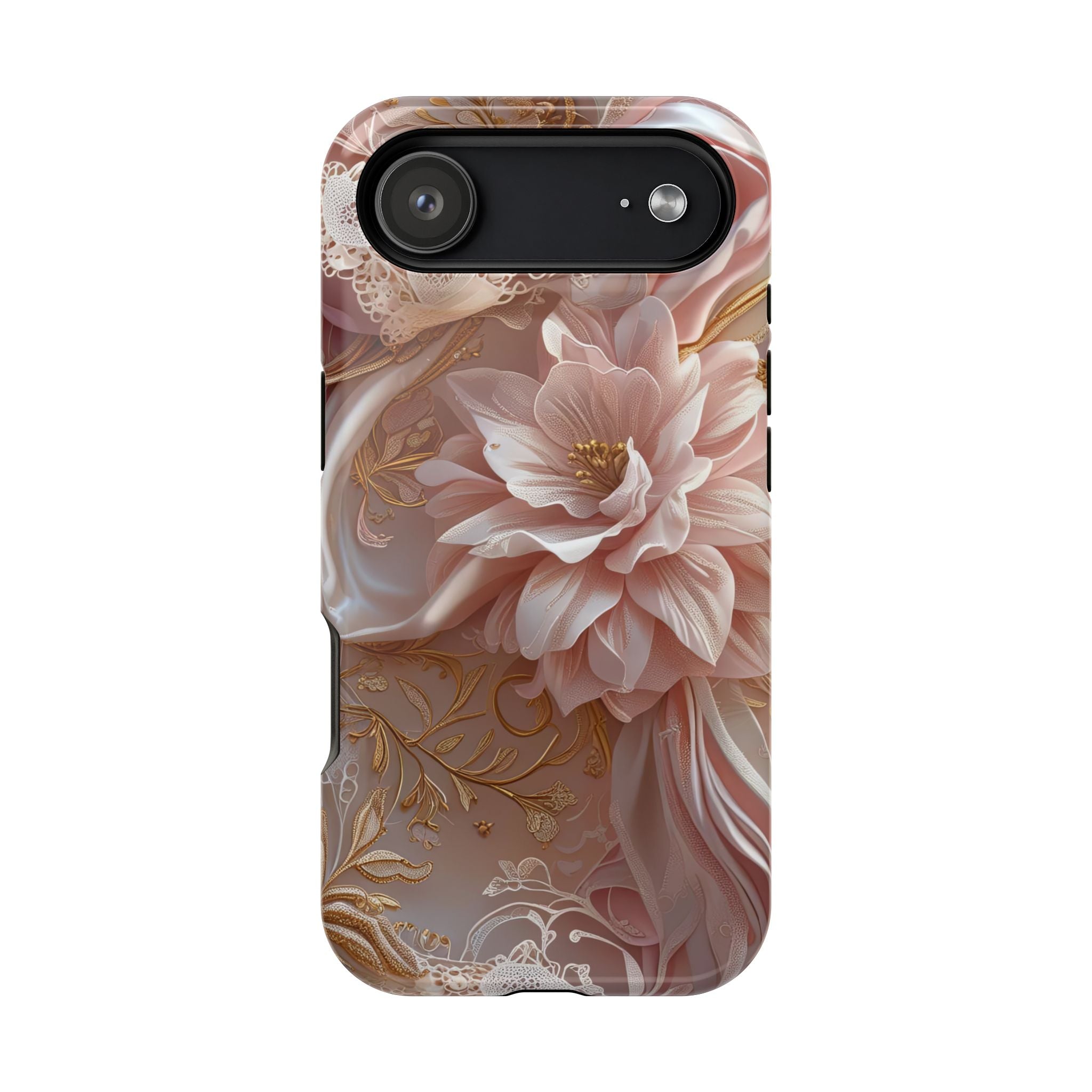Elegant Floral Phone Case for iPhone 11–17, 16e & Galaxy S22–S26