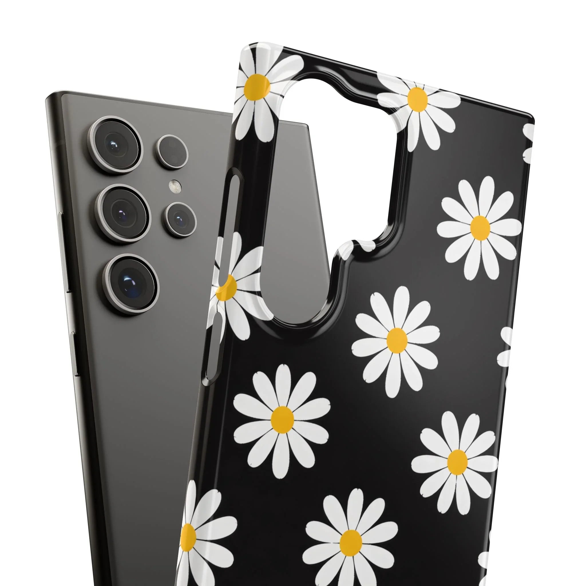 Daisy Charm Phone Case for iPhone 11-17 and Galaxy S20-S25 - KARARMDESIGN