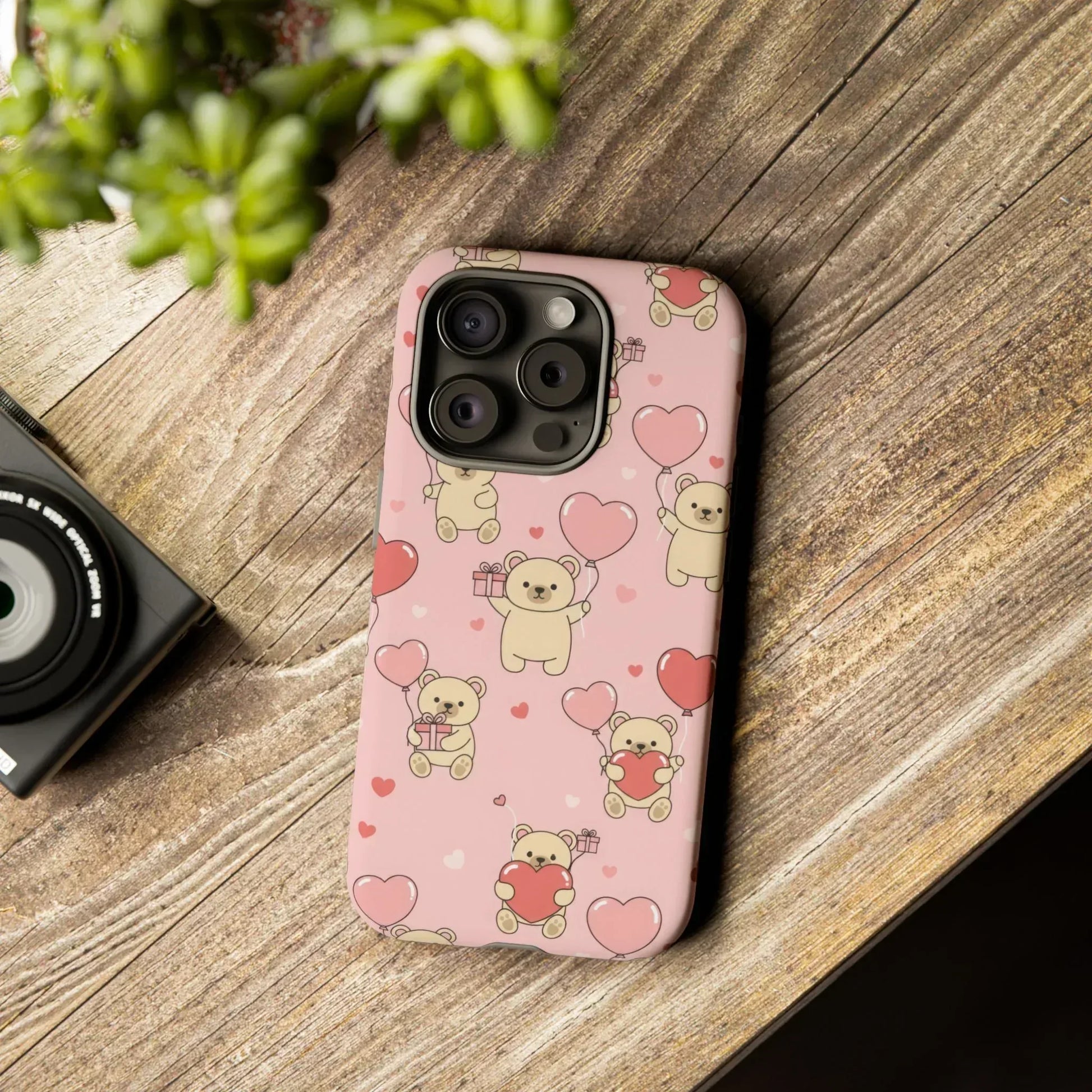 Teddy's Valentine Parade Phone Case for iPhone 11-17 and Galaxy S21-S25 - KARARMDESIGN