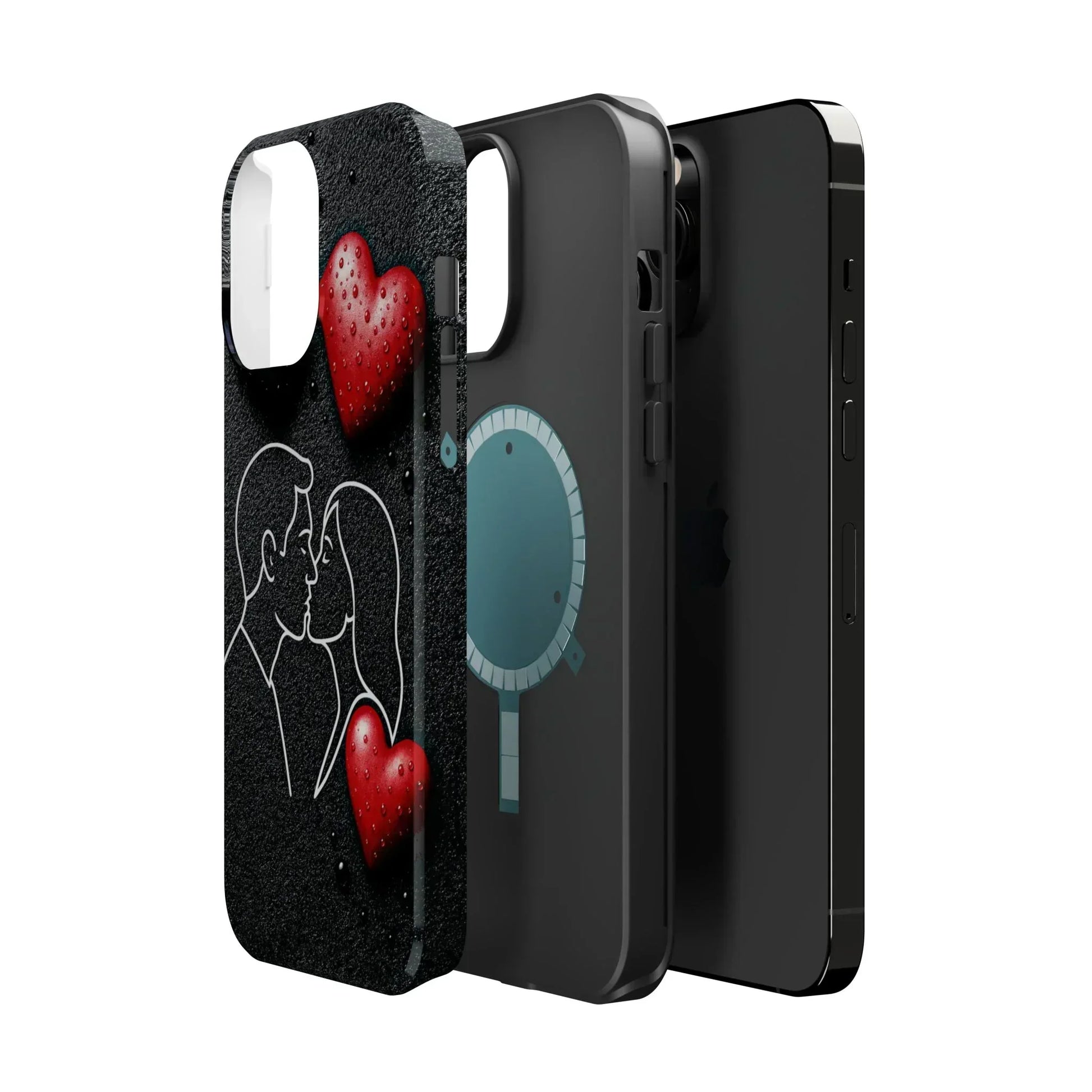 Midnight Kiss Phone Case for iPhone 13-16 Models - KarArmDesign