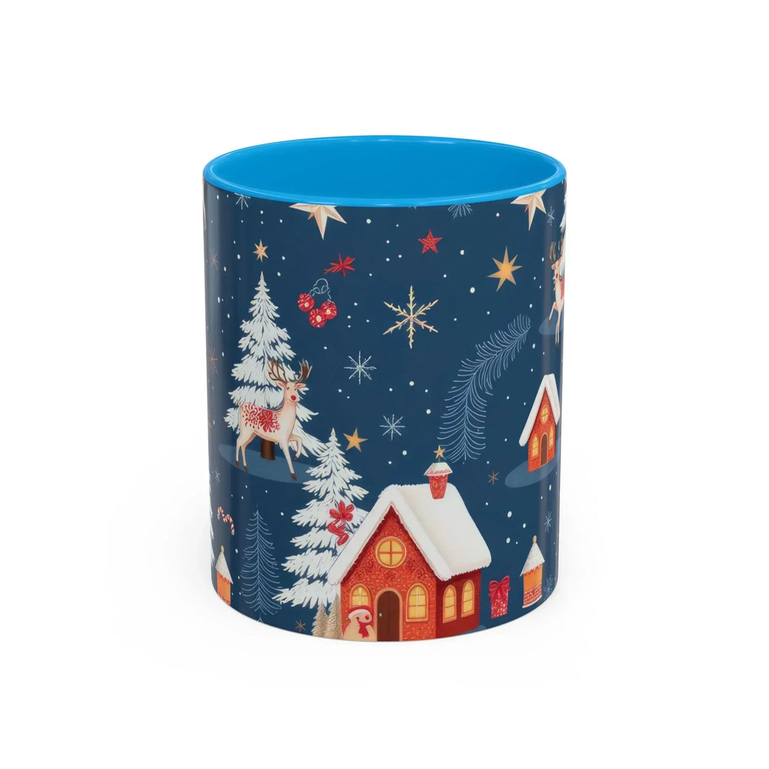 Dark Blue Christmas Mug - Colorful Mugs (11oz, 15oz) - KARARMDESIGN