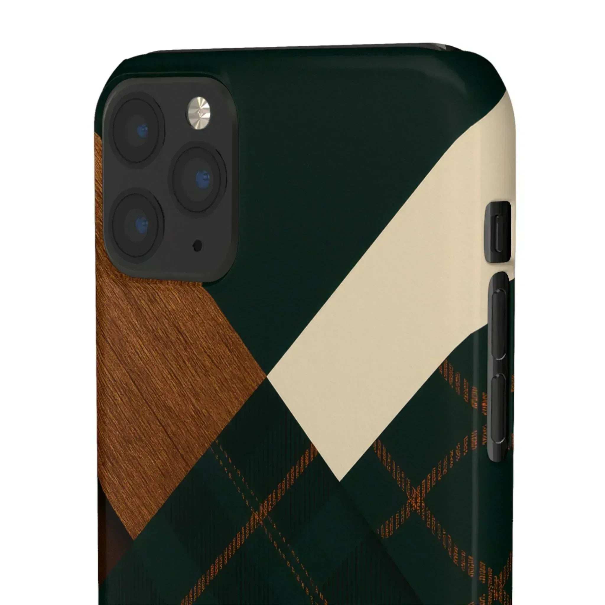 Rustic Green Phone Case for iPhone 8-16 and Galaxy S20-S24 - KARARMDESIGN