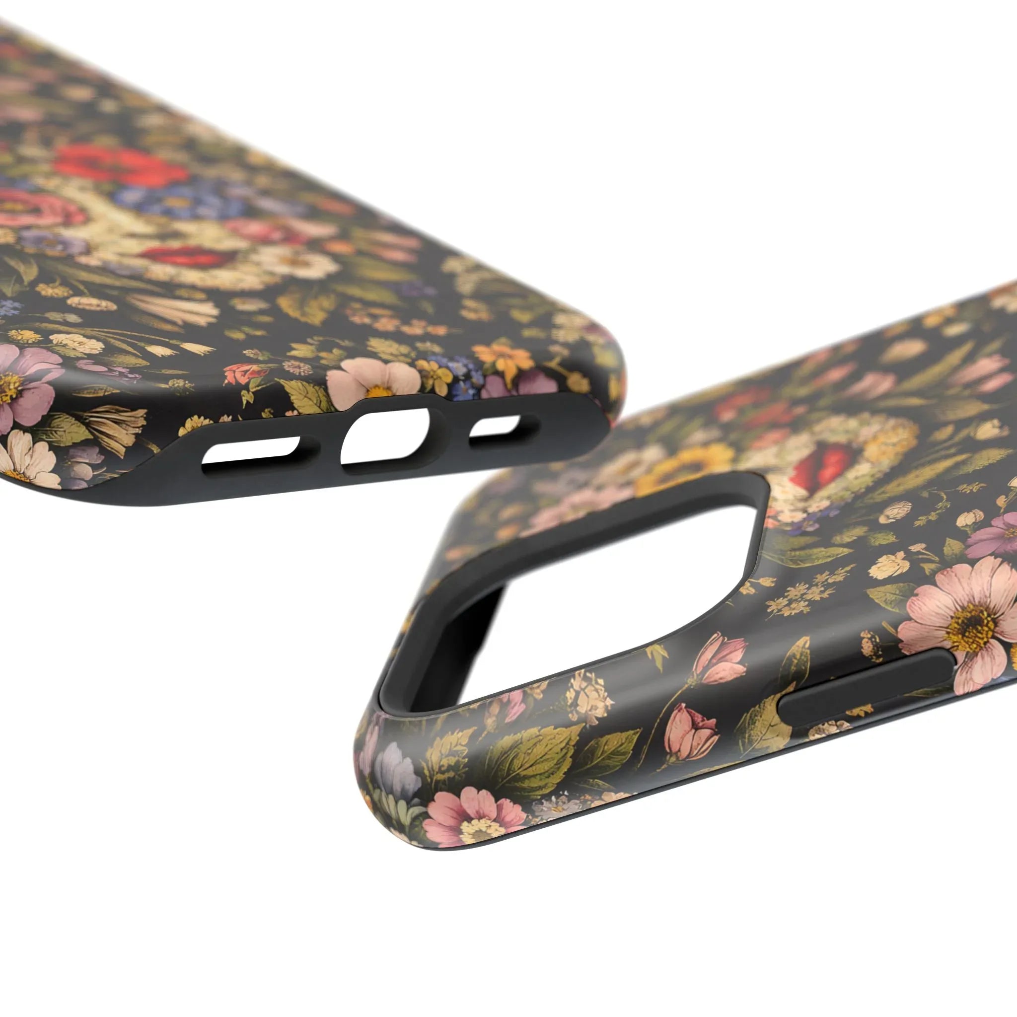 Vintage Flower Face Phone Case for iPhone 13-17 - KARARMDESIGN