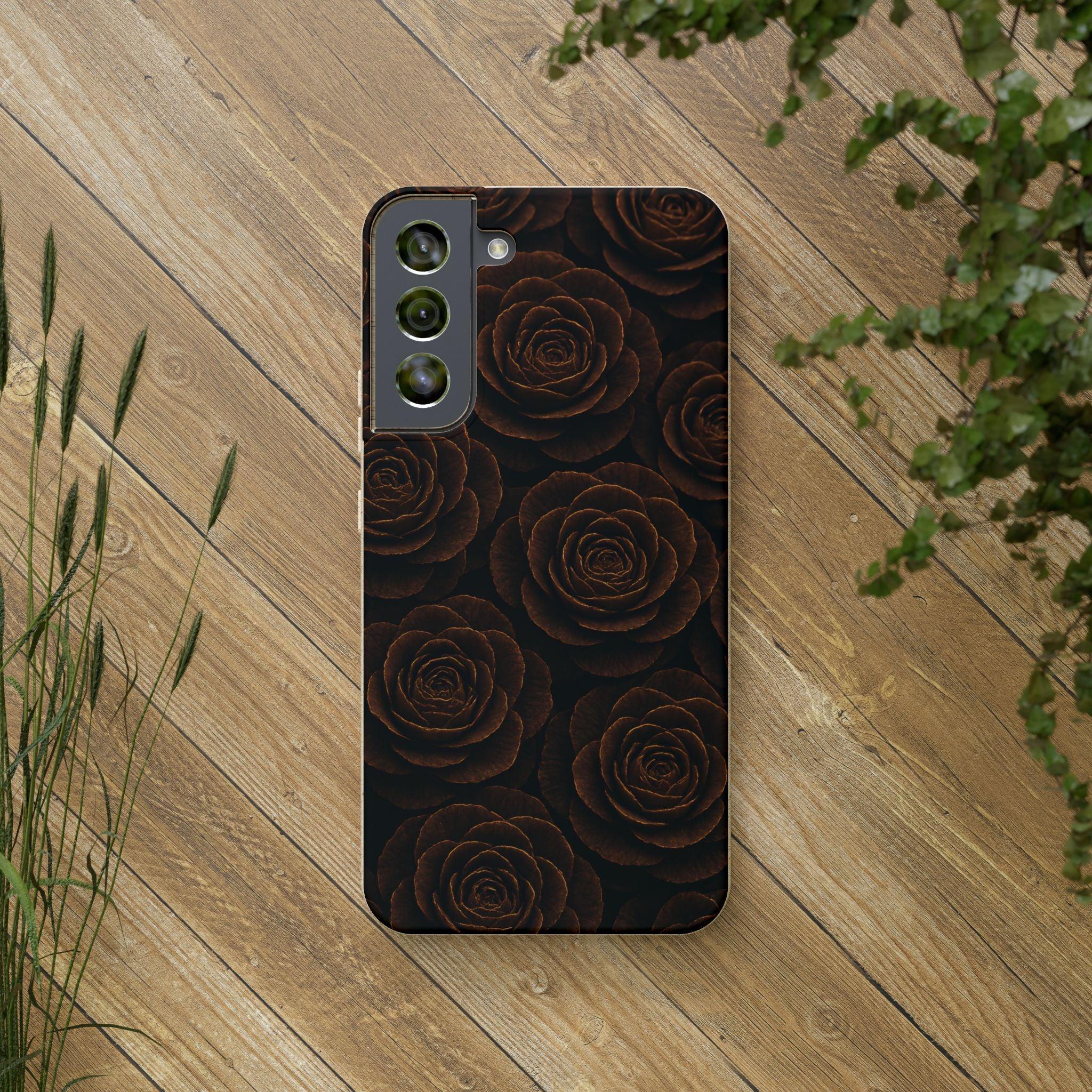 Wooden Roses Phone Case for iPhone 11-16 and Samsung Galaxy S20-S22 - KARARMDESIGN