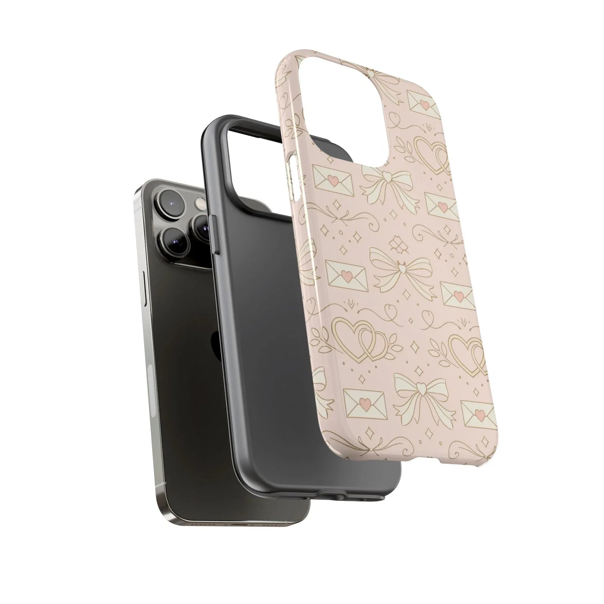 Sweet Romance Tough Phone Case for iPhone 11–17 & Galaxy S10–S25 - KARARMDESIGN