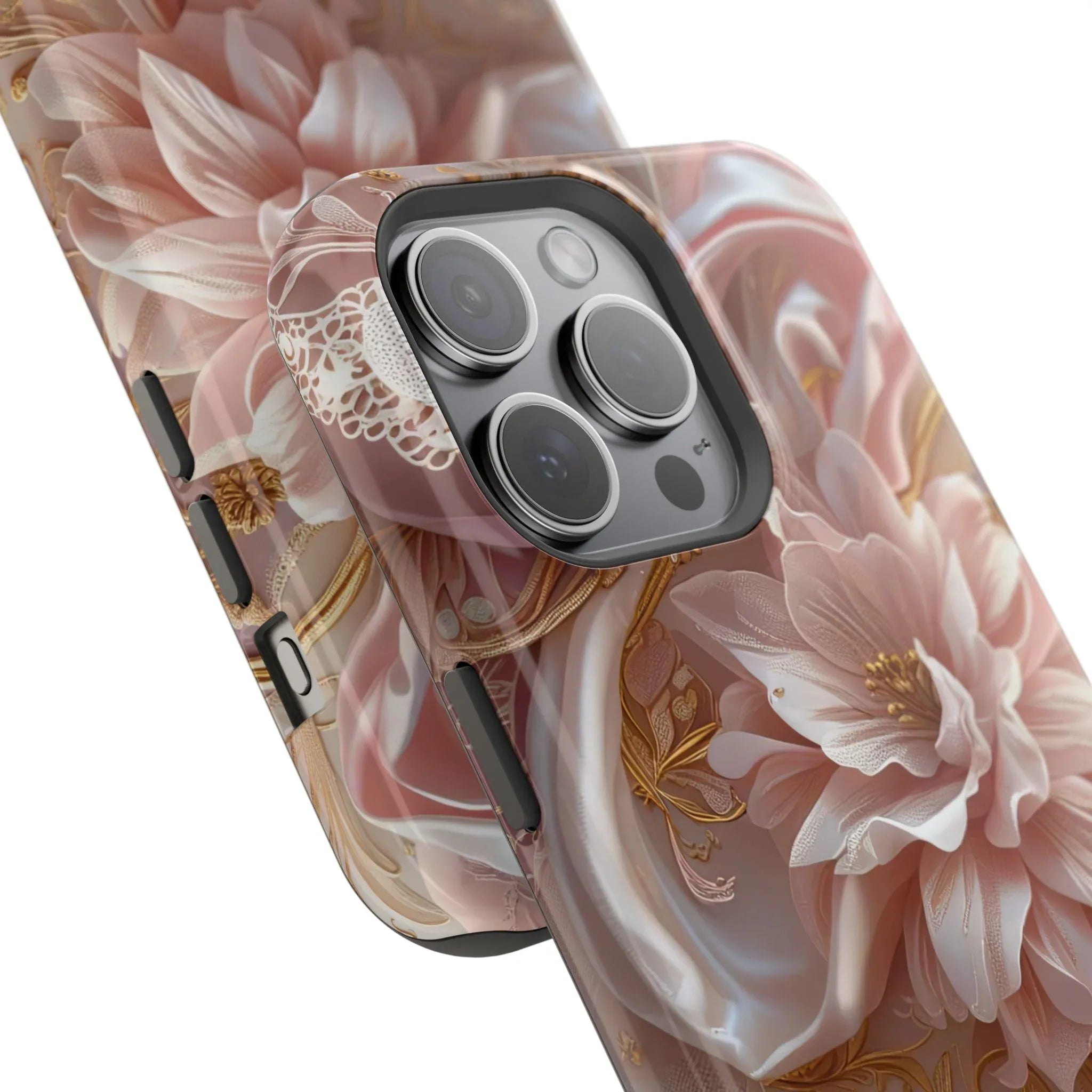 Elegant Floral Phone Case for iPhone 11-17 and Samsung Galaxy S21-S22 - KARARMDESIGN