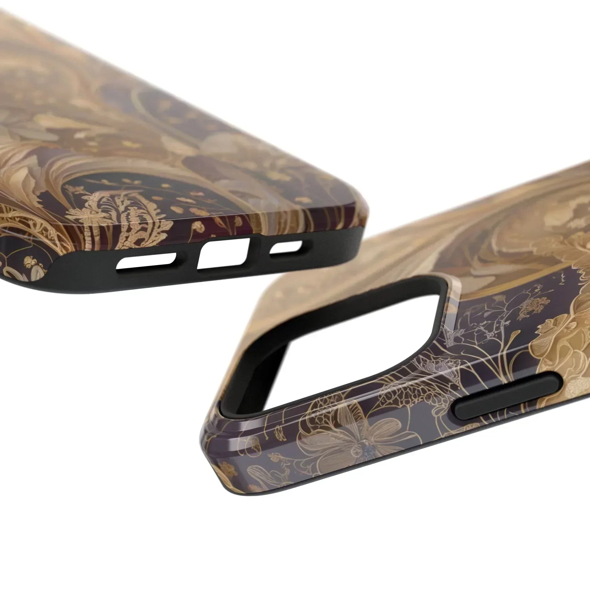 Botanical Luxury Design Impact-Resistant Phone Case for iPhone 12-16 and Galaxy S21-S22 Models - KarArmDesign