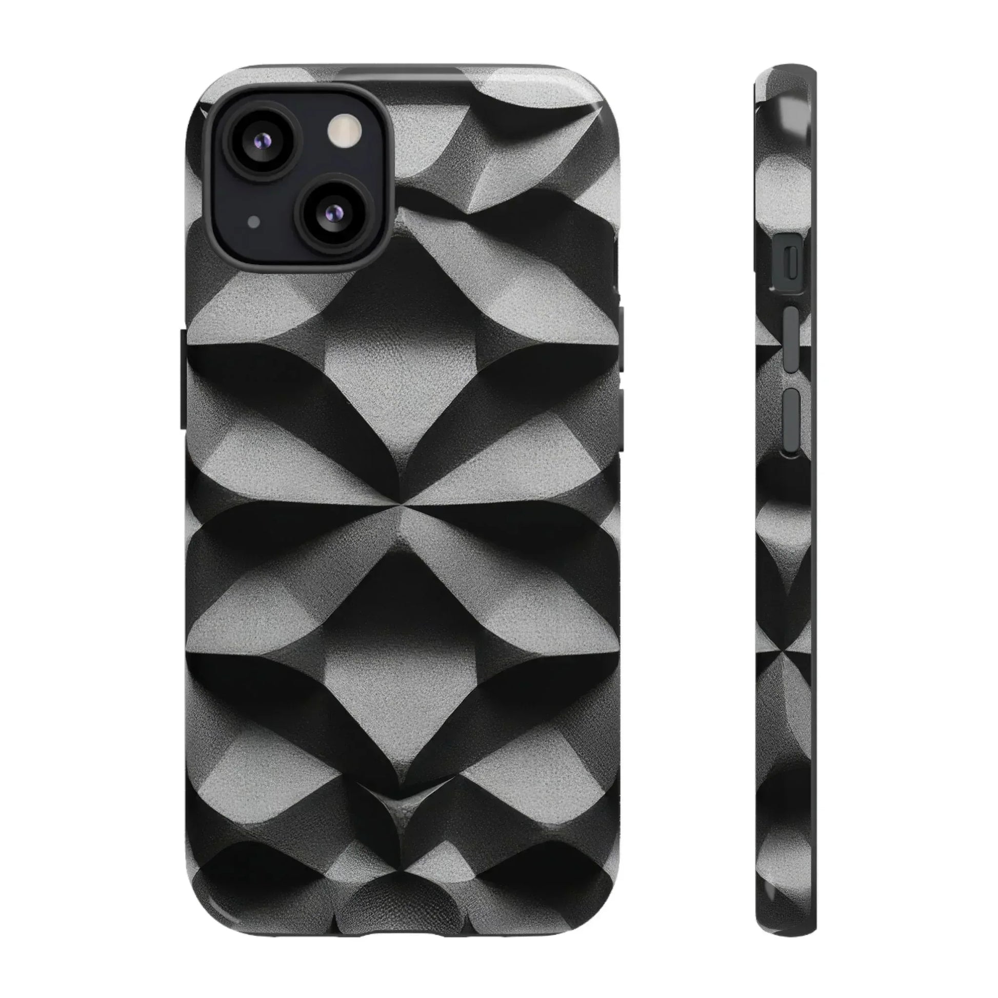 3D Geometric Phone Case for iPhone 8–17 - KARARMDESIGN