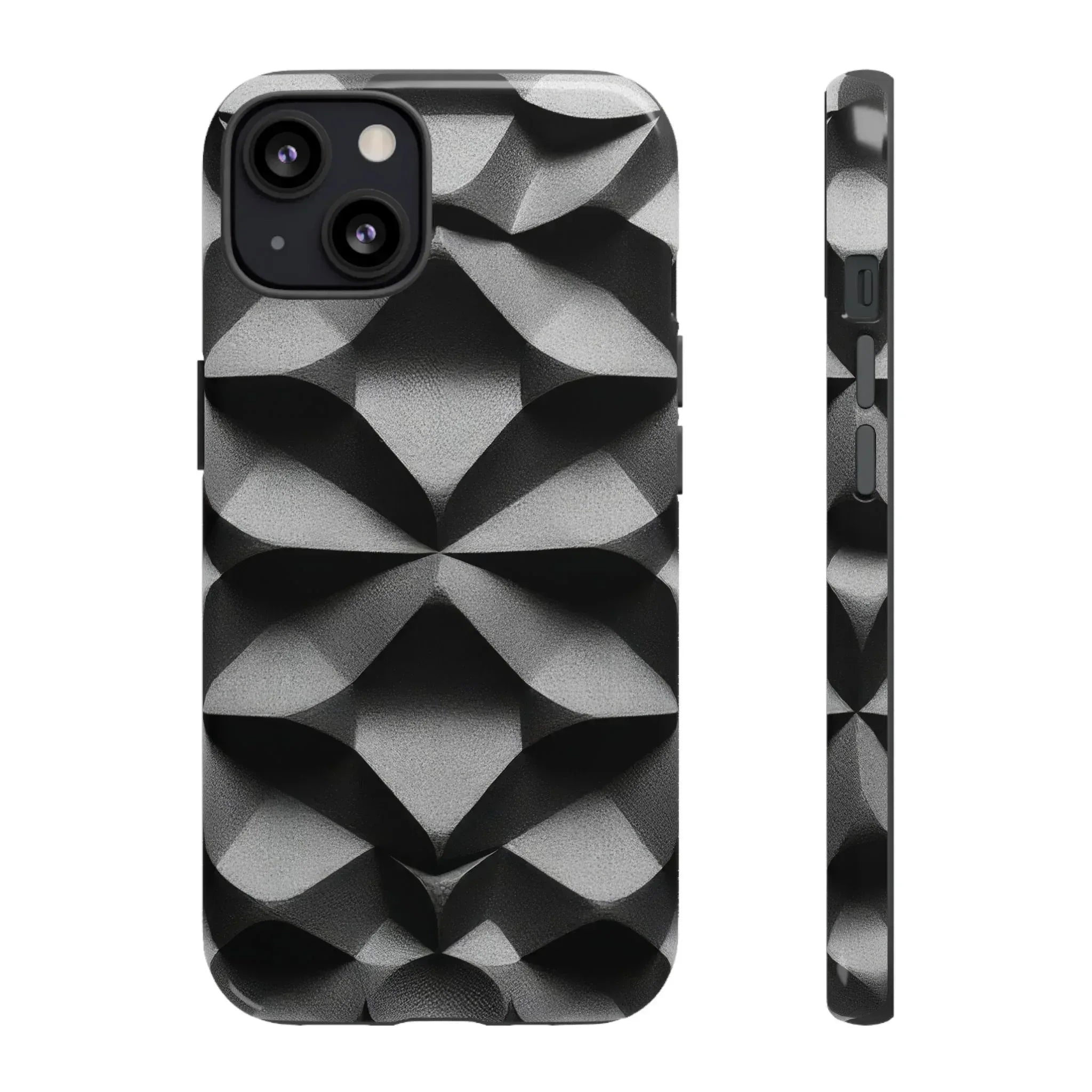 3D Geometric Phone Case for iPhone 8–17 - KARARMDESIGN