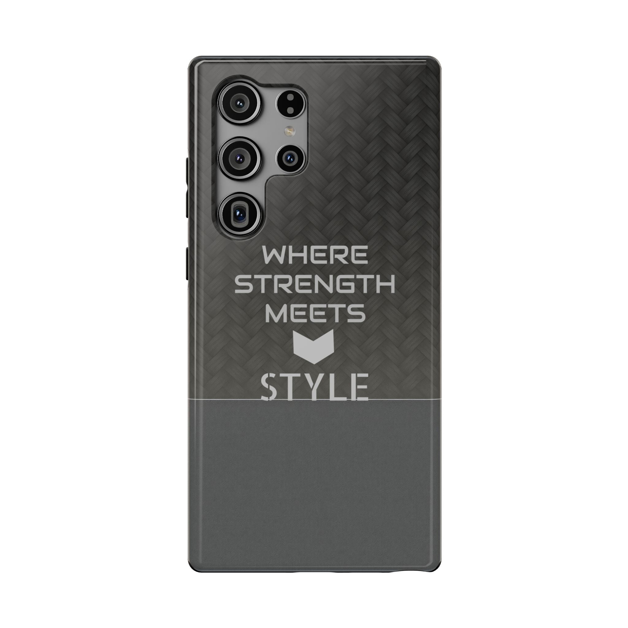 Gray Carbon Phone Case for iPhone 12-16 and Galaxy S21-S22