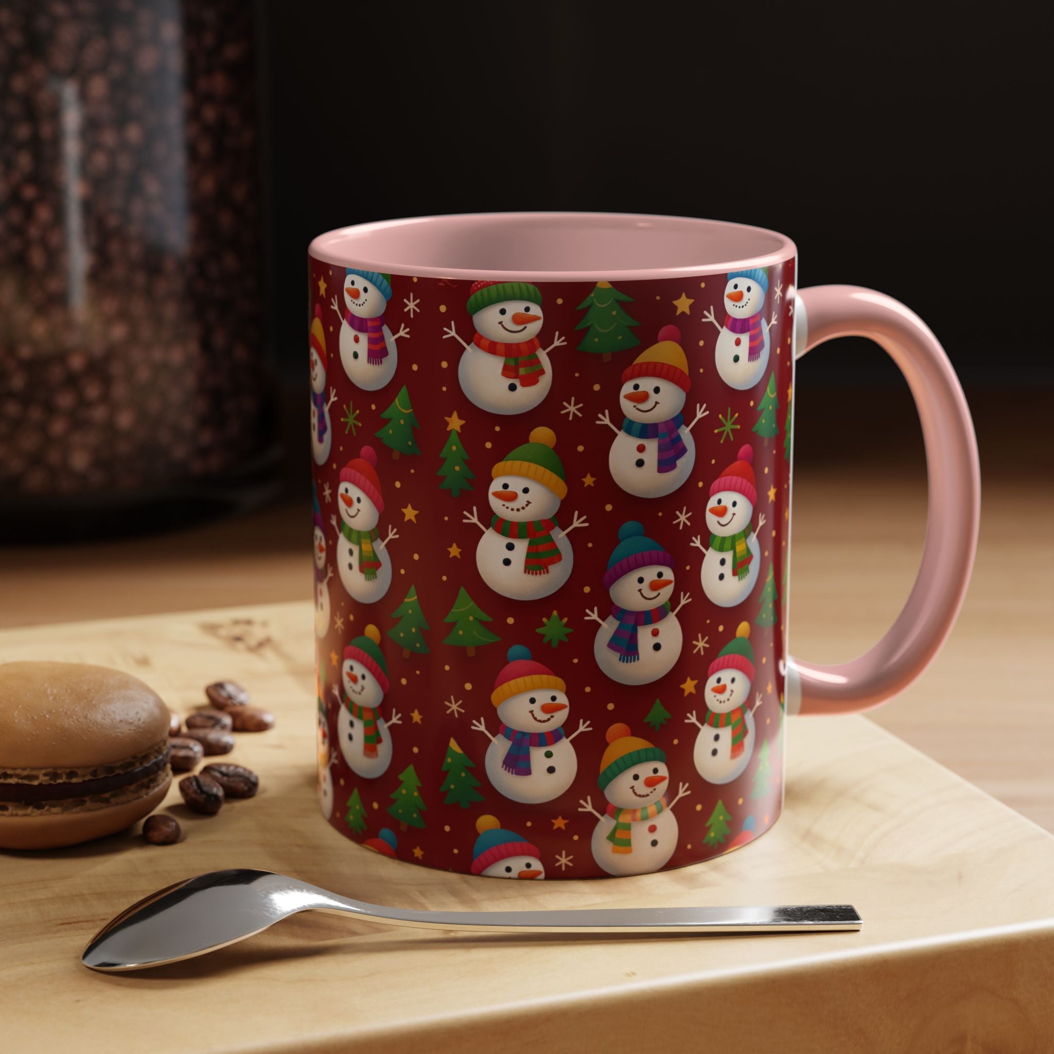 Festive Snowman Parade Accent Coffee Mug (11oz)