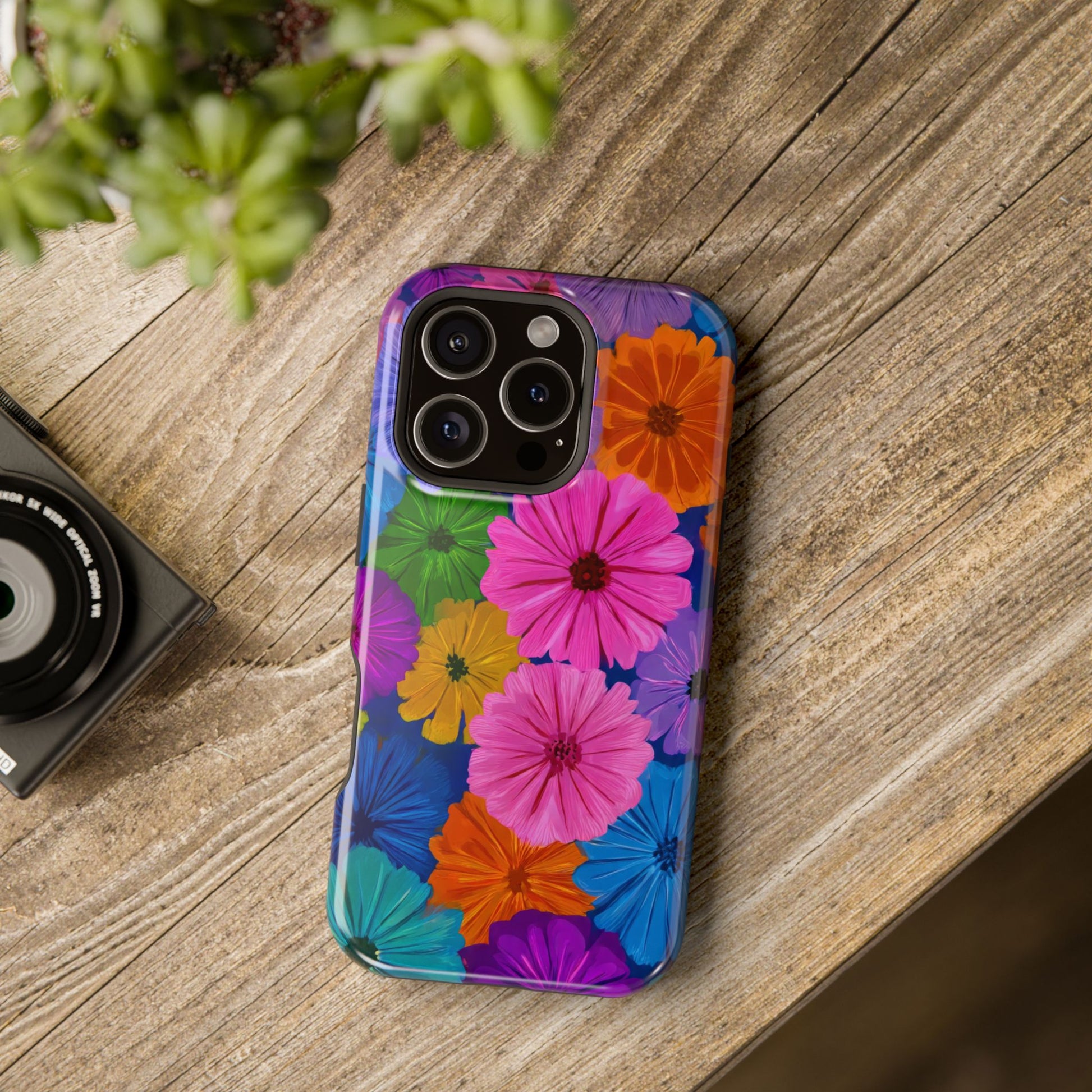 Bloom Pattern Phone Case for iPhone 11-17 and Galaxy S21-S22 Models - KARARMDESIGN