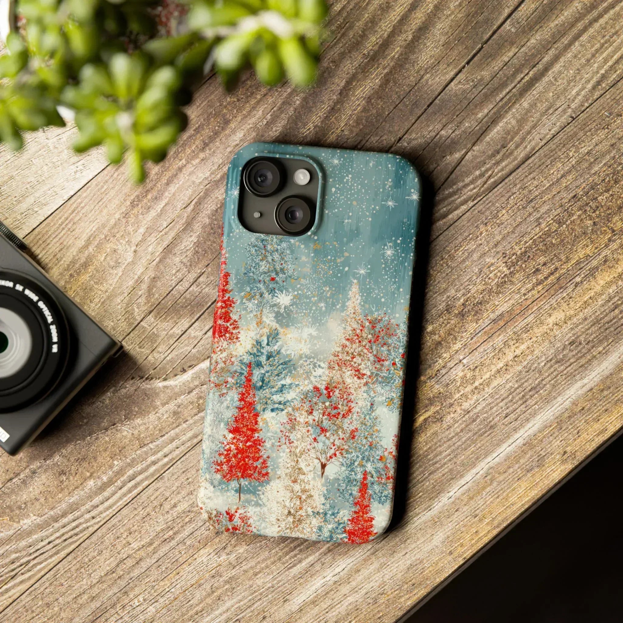 Snowy Forest Phone Case for iPhone 11-17 - KARARMDESIGN