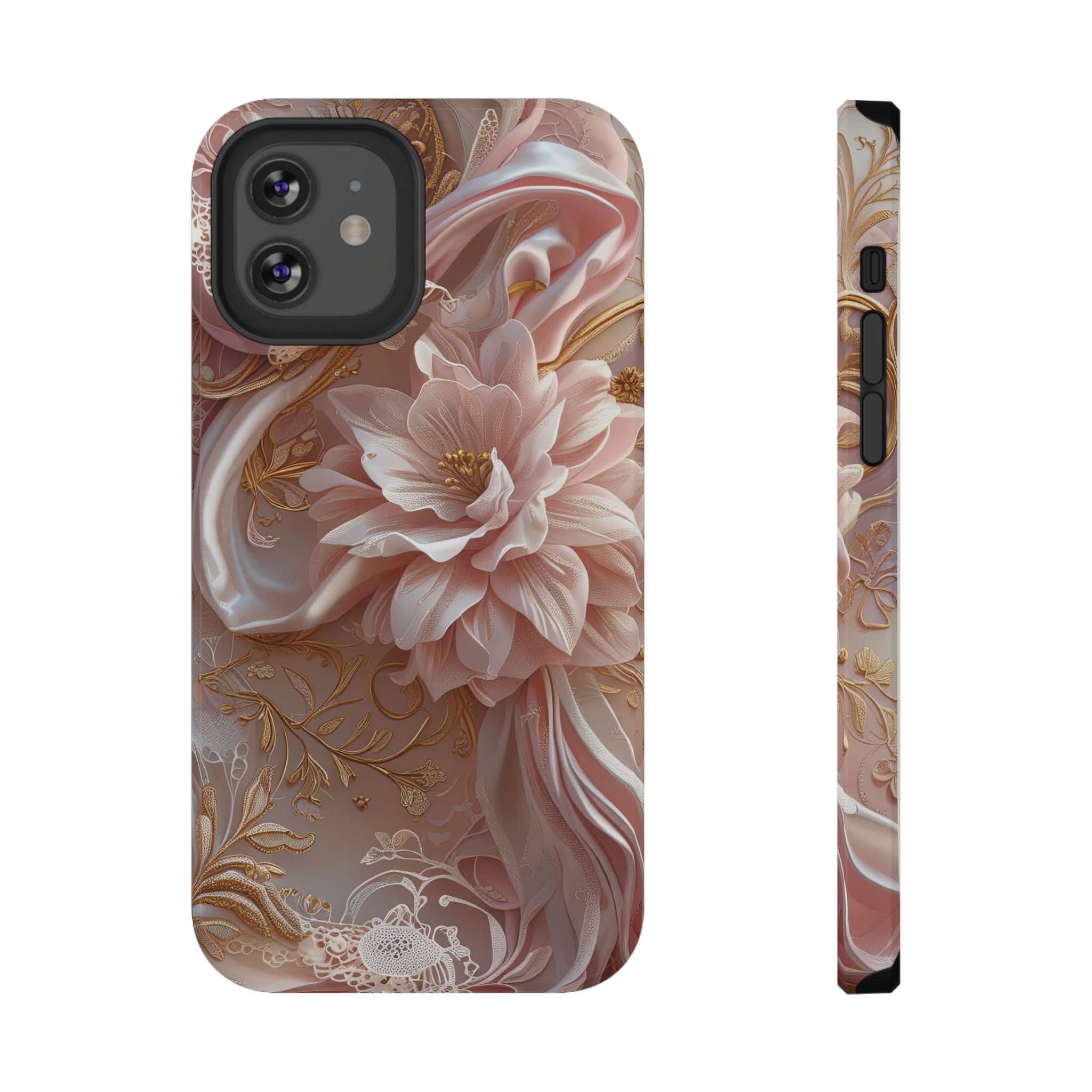 Elegant Floral Phone Case for iPhone 11–17, 16e & Galaxy S22–S26