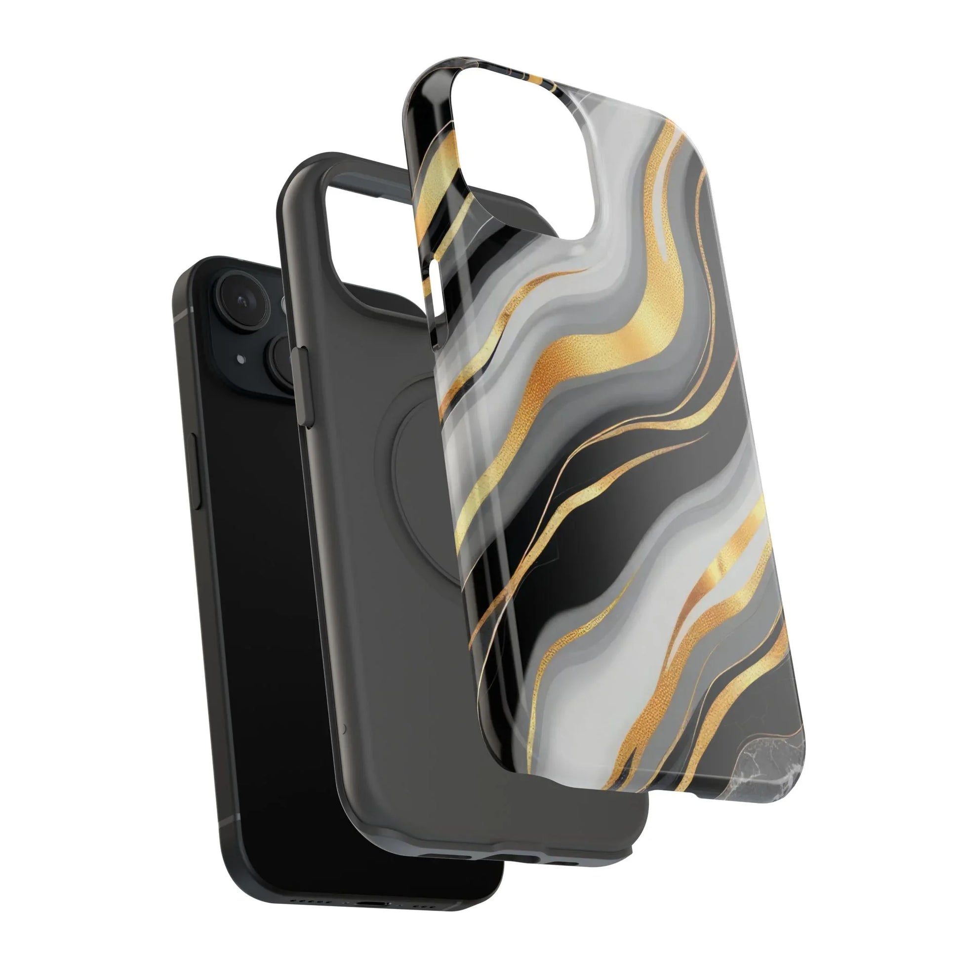 Modern Marble Flow Phone Case for iPhone 11-17 - KARARMDESIGN