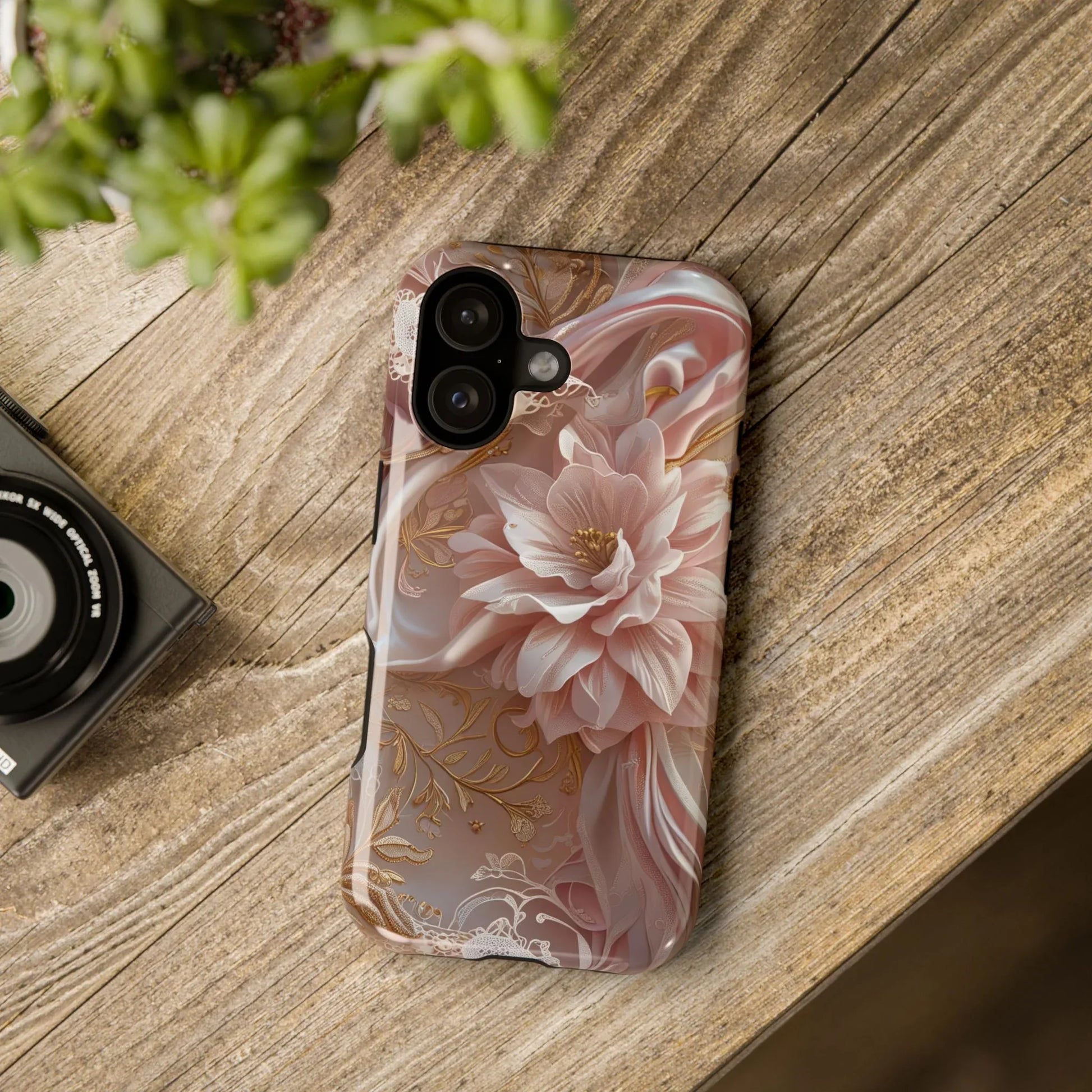 Elegant Floral Phone Case for iPhone 11-17 and Samsung Galaxy S21-S22 - KARARMDESIGN