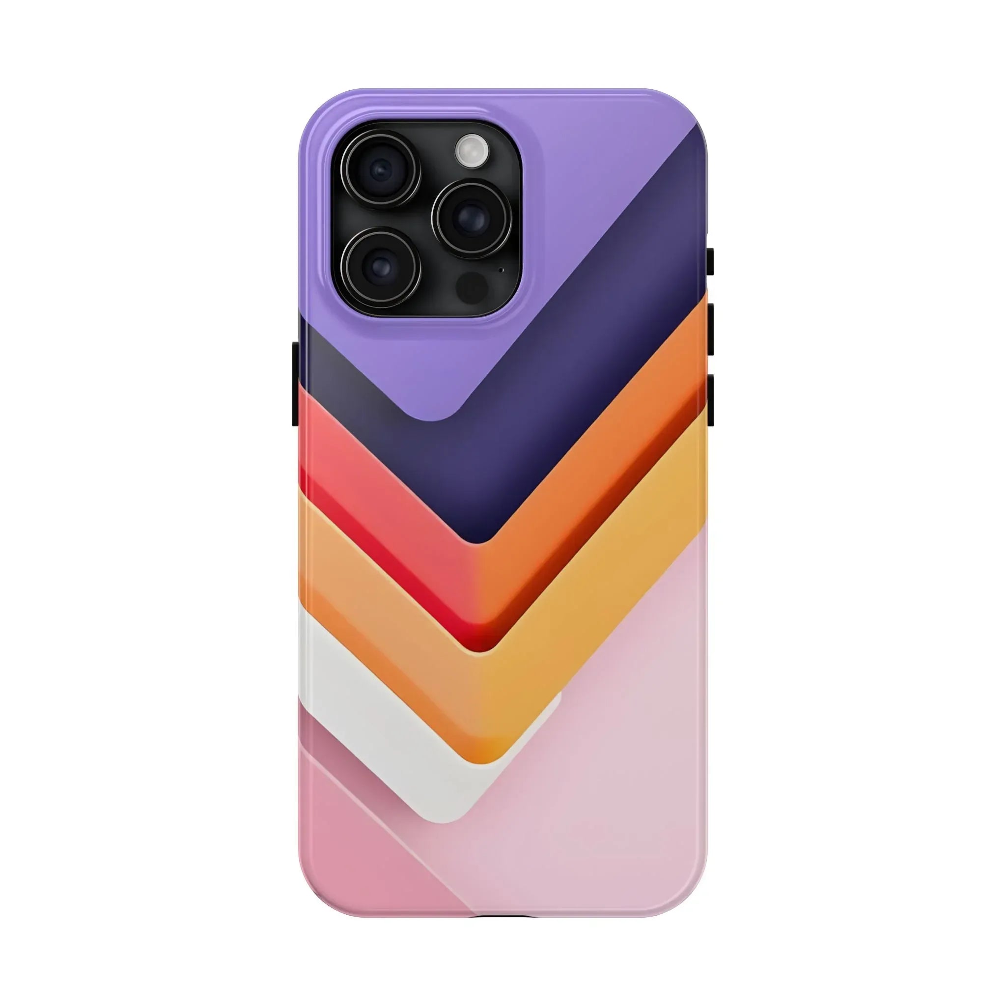 Vibrant Geometric Chevron Phone Case for iPhone and Galaxy - KARARMDESIGN
