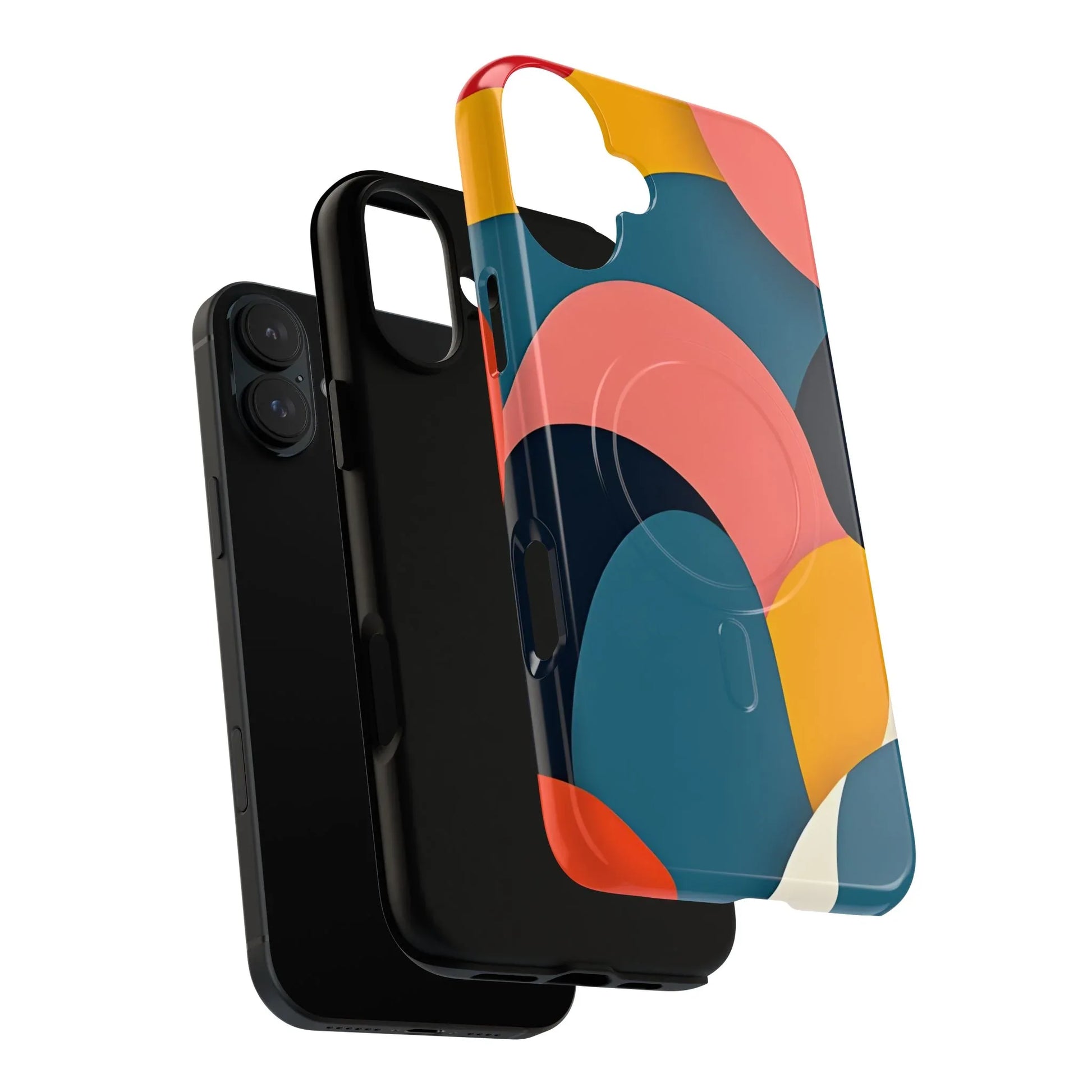 Colorful Abstract Art Phone Case for iPhone 13-17 - KARARMDESIGN