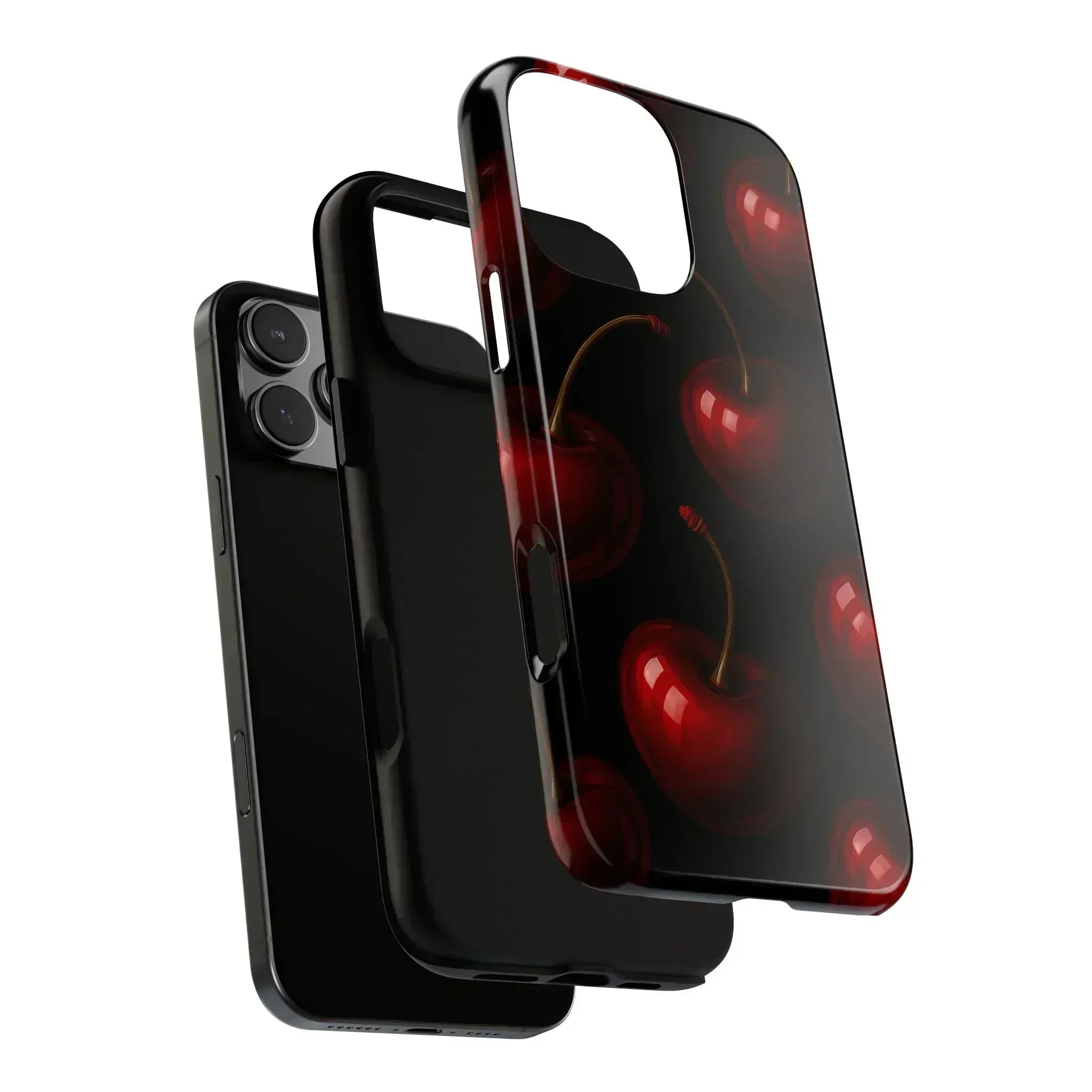 Cherry Phone Case for iPhone X-16 and Galaxy S20-S25 - KARARMDESIGN