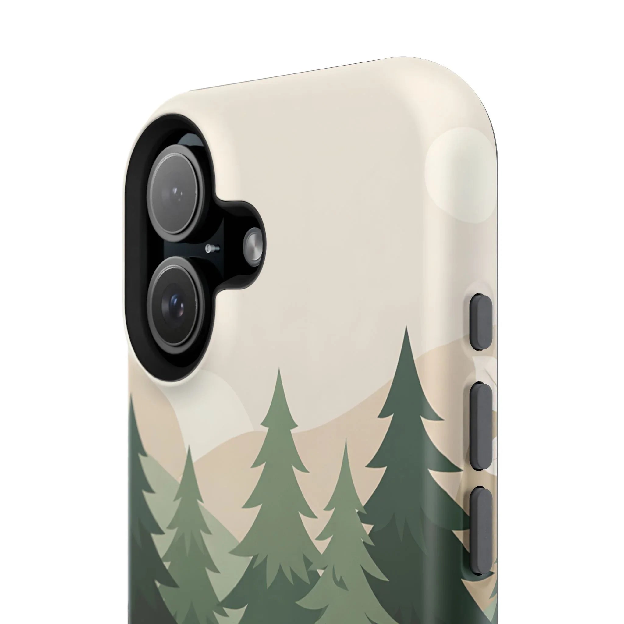 Forest Leather Phone Case for iPhone 11-17 and Galaxy S21-S25 - KARARMDESIGN