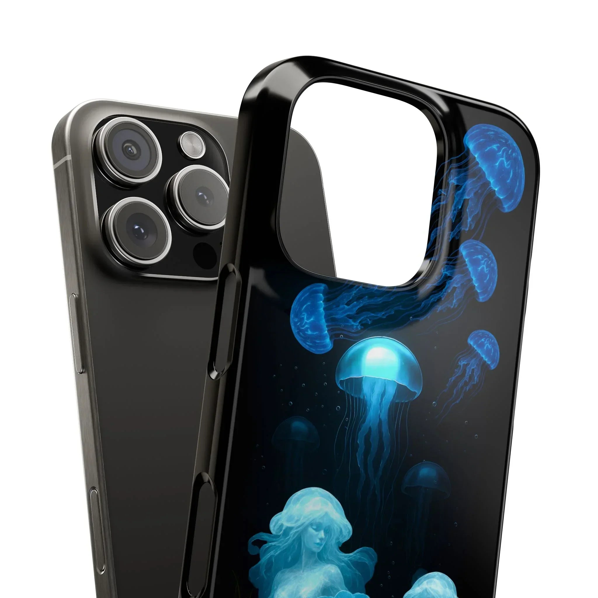 Jellyfish Rose Phone Case for iPhone 7-17 Models - KARARMDESIGN