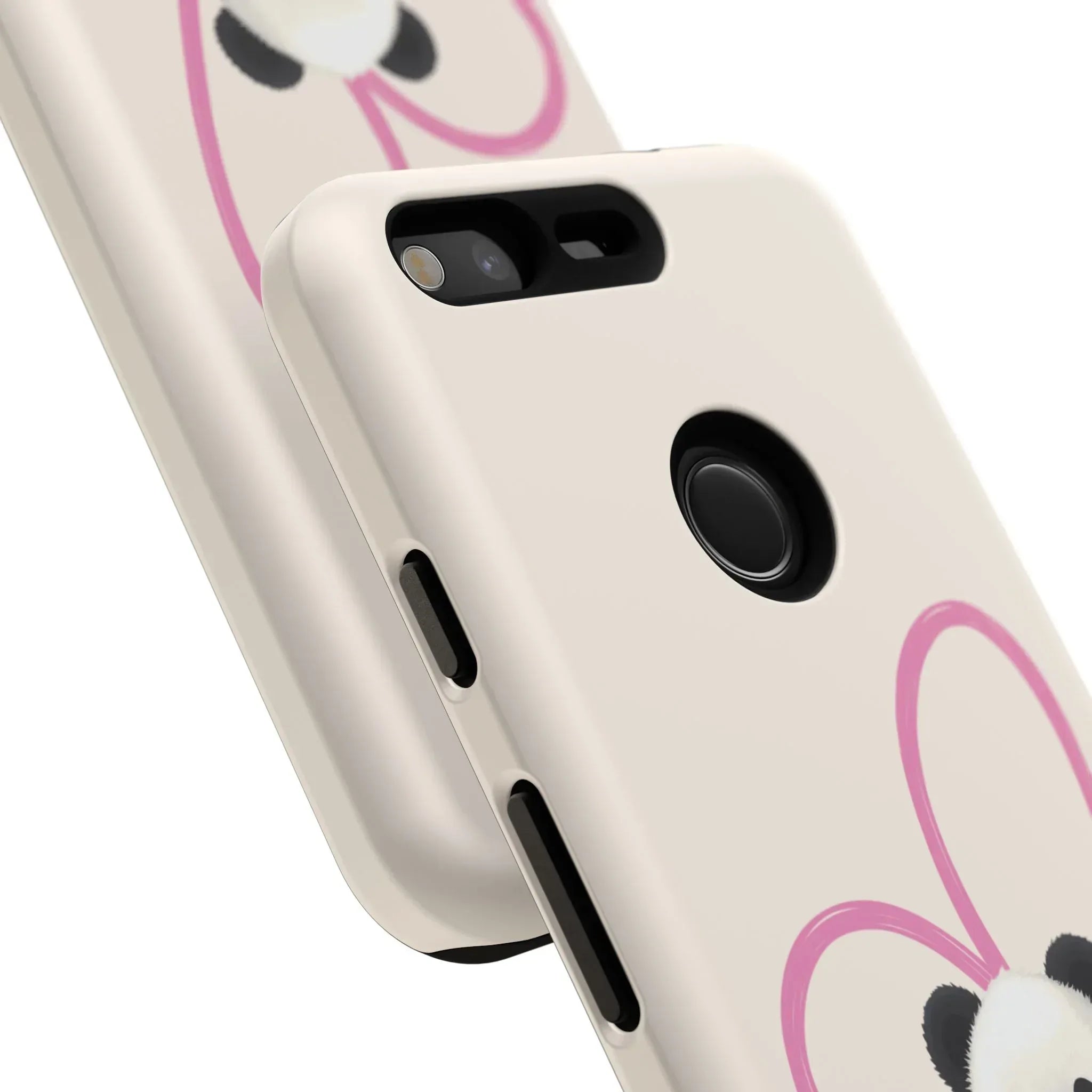 Cute Panda Heart Love Phone Case for Google Pixel up to 9 - KARARMDESIGN