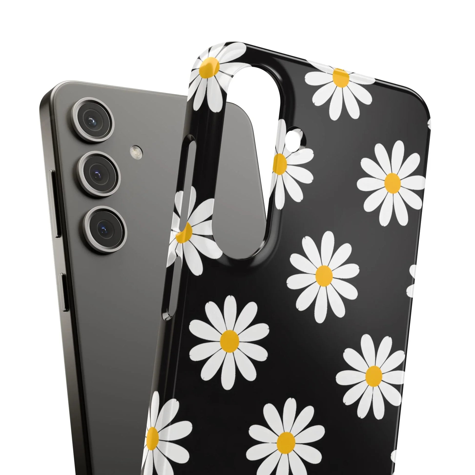 Daisy Charm Phone Case for iPhone 11-17 and Galaxy S20-S25 - KARARMDESIGN