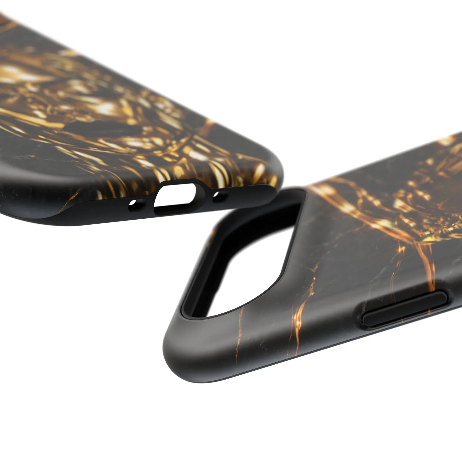 Luxury Gold Portrait Phone Case for iPhone 11-17 and Galaxy S21-S25 - KARARMDESIGN