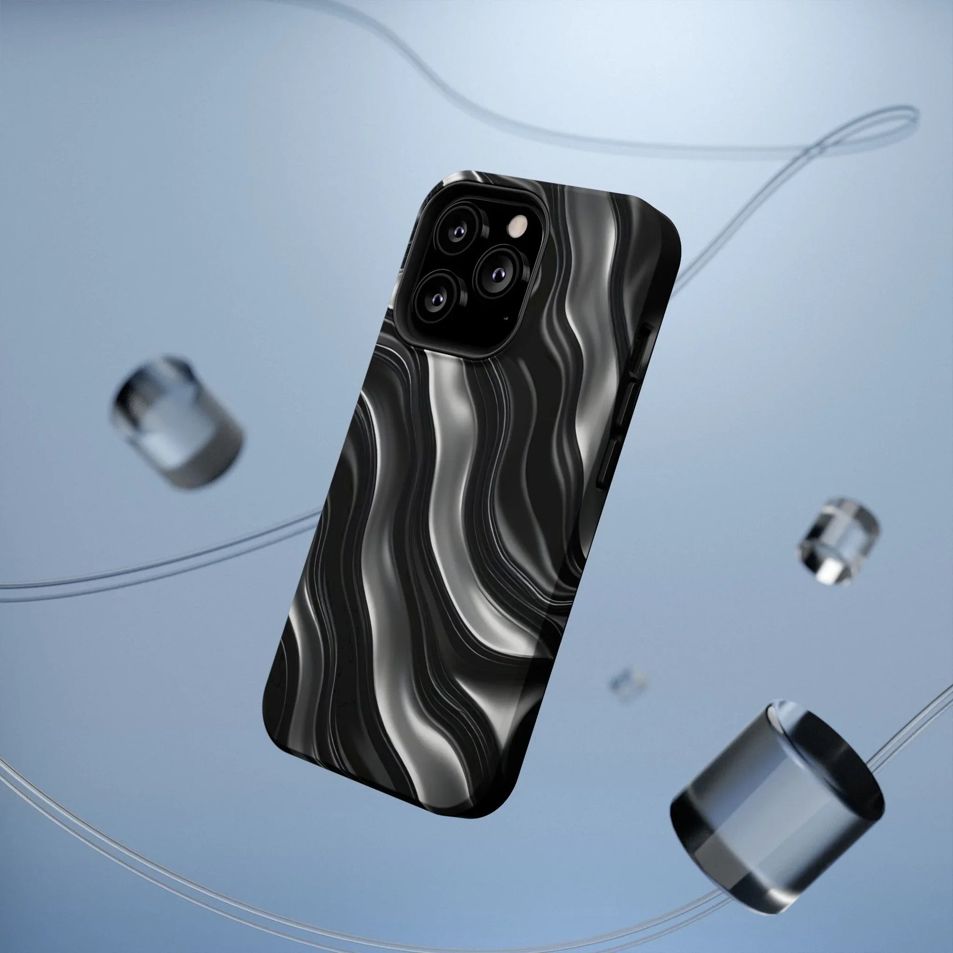 Wavy Illusion Marble Phone Case for iPhone 13-17 - KARARMDESIGN