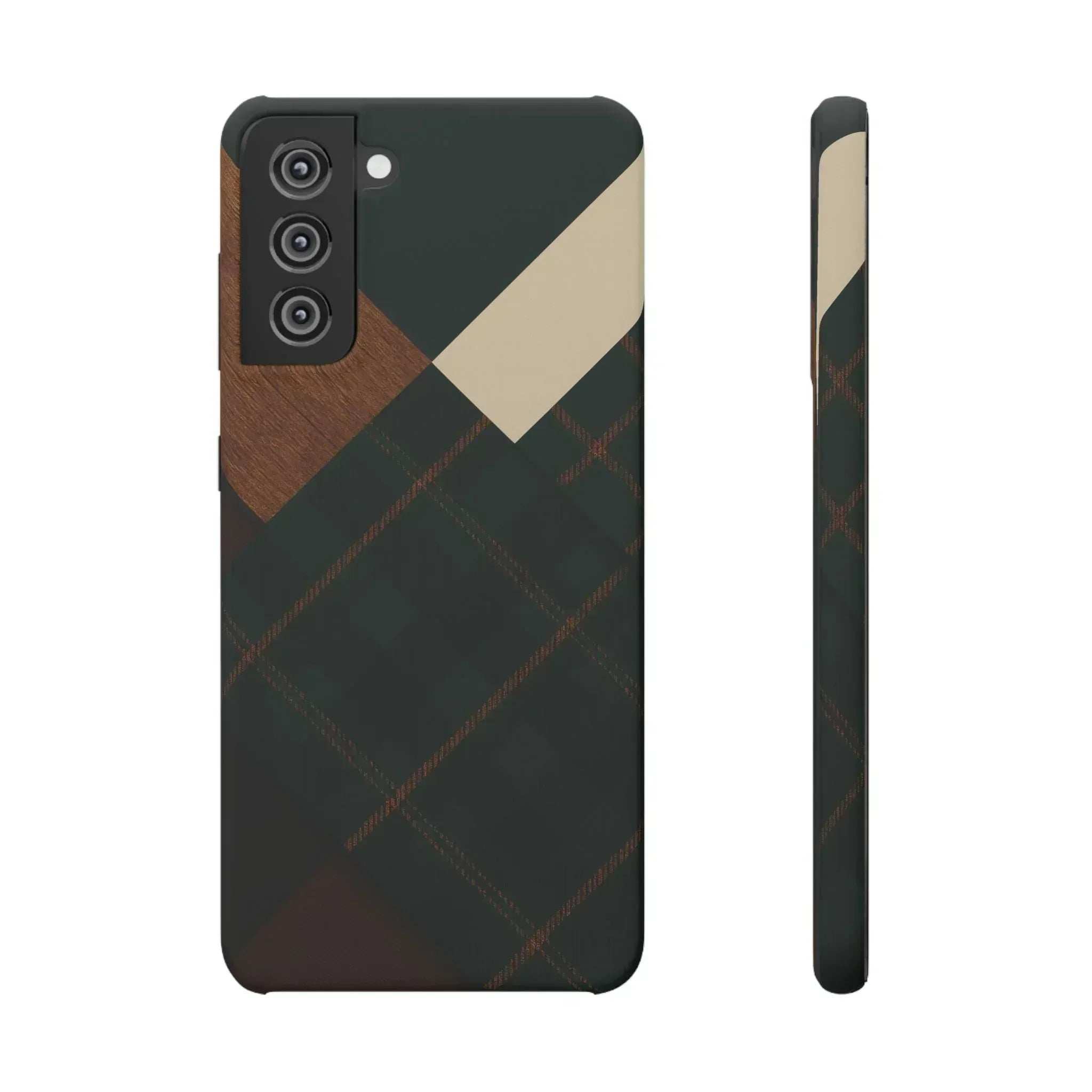 Rustic Green Phone Case for iPhone 8-16 and Galaxy S20-S24 - KARARMDESIGN