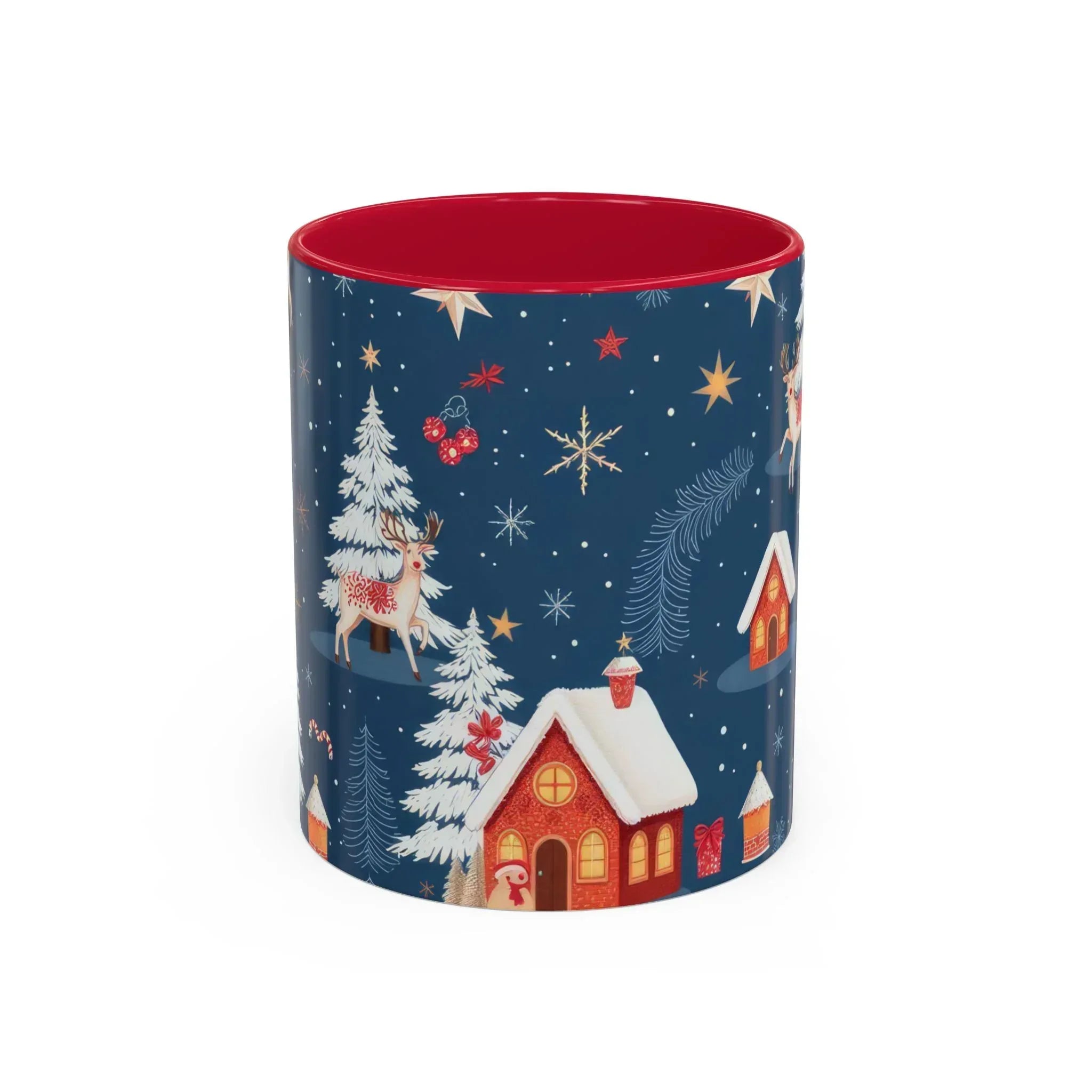 Dark Blue Christmas Mug - Colorful Mugs (11oz, 15oz) - KARARMDESIGN