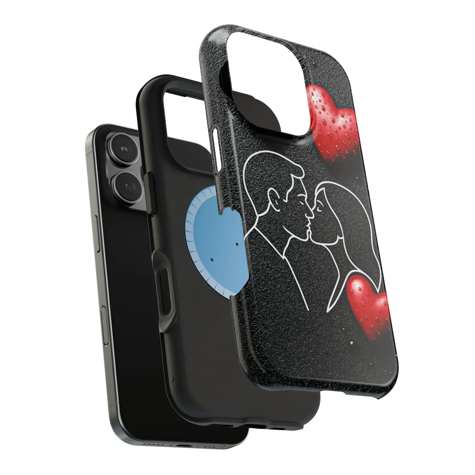Midnight Kiss Phone Case for iPhone 13-16 Models - KarArmDesign