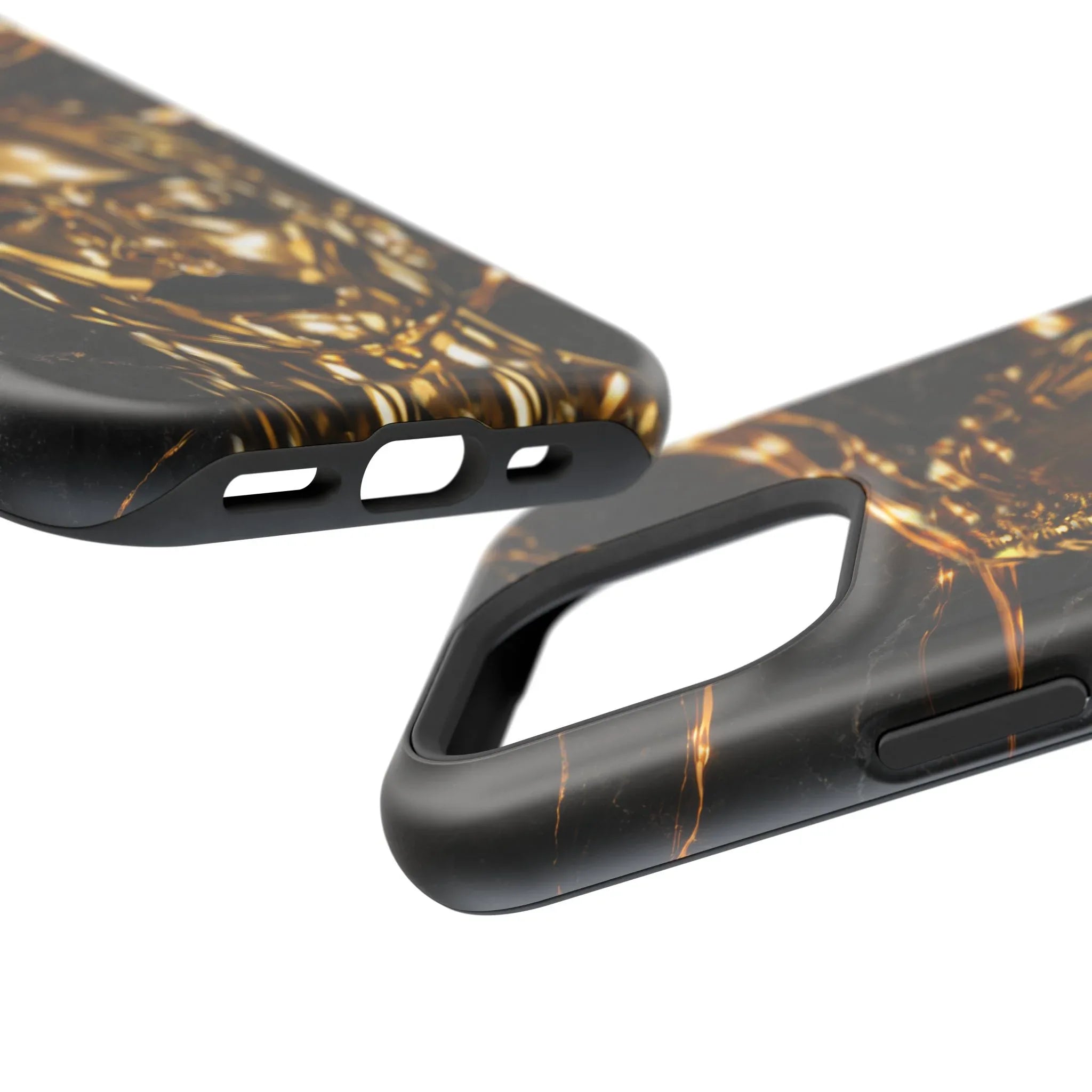 Luxury Gold Portrait Phone Case for iPhone 11-17 and Galaxy S21-S25 - KARARMDESIGN